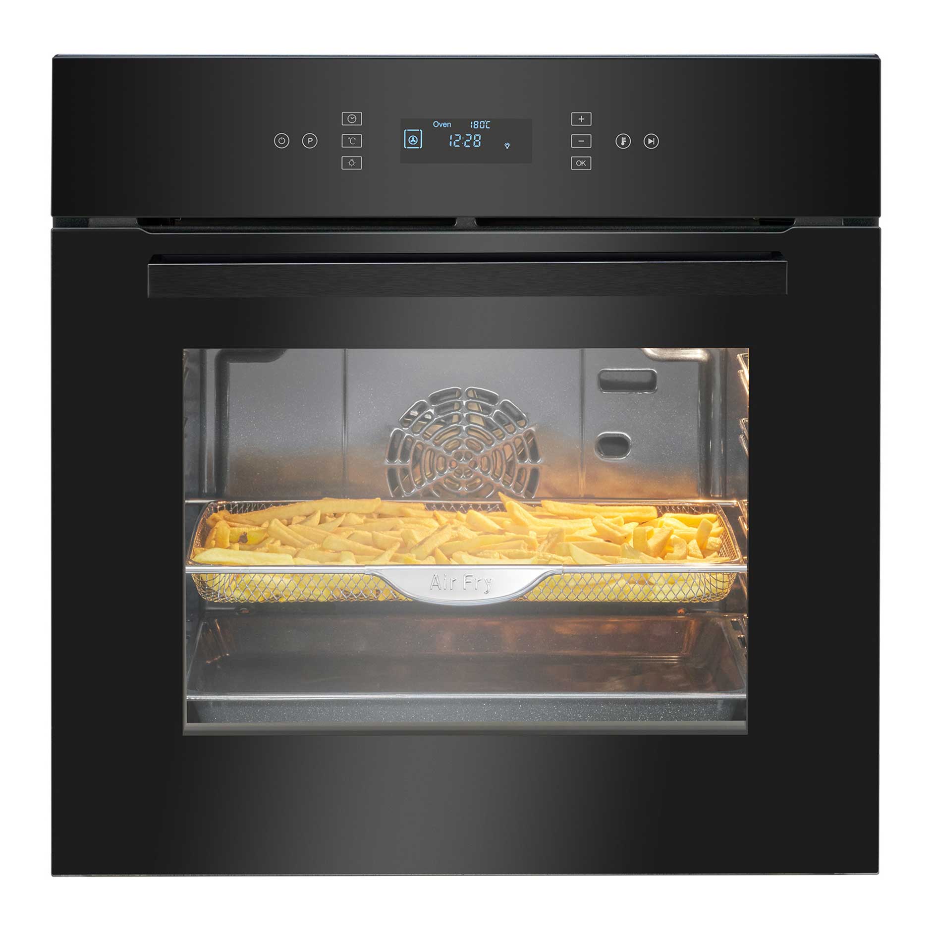 BOMANN Einbau-Backofen EBO 7912 - schwarz - AirFry-Funktion - A