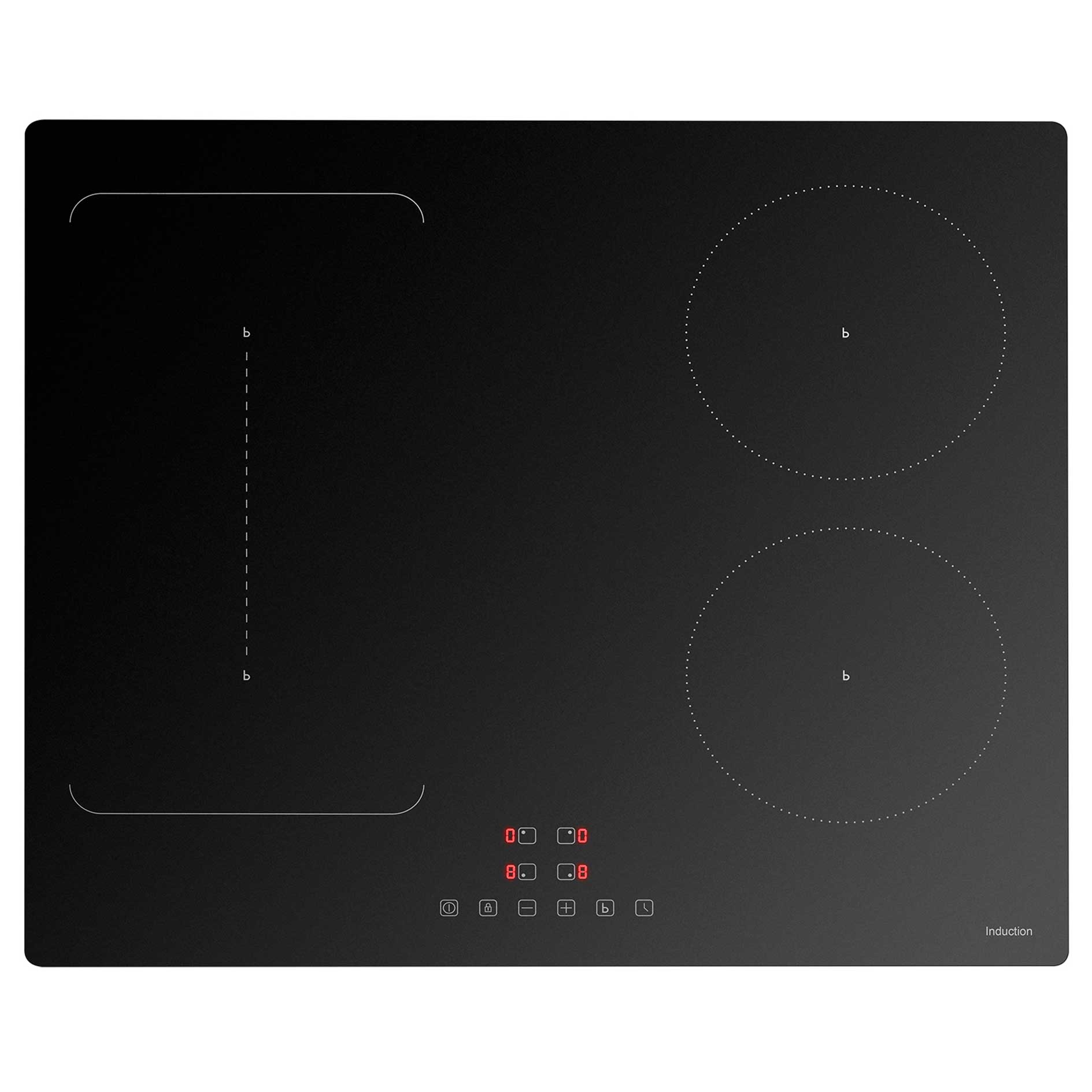 BOMANN Einbau-Induktionskochfeld EBKI 7944 - schwarz matt - Sensor-Touch-Bedienung