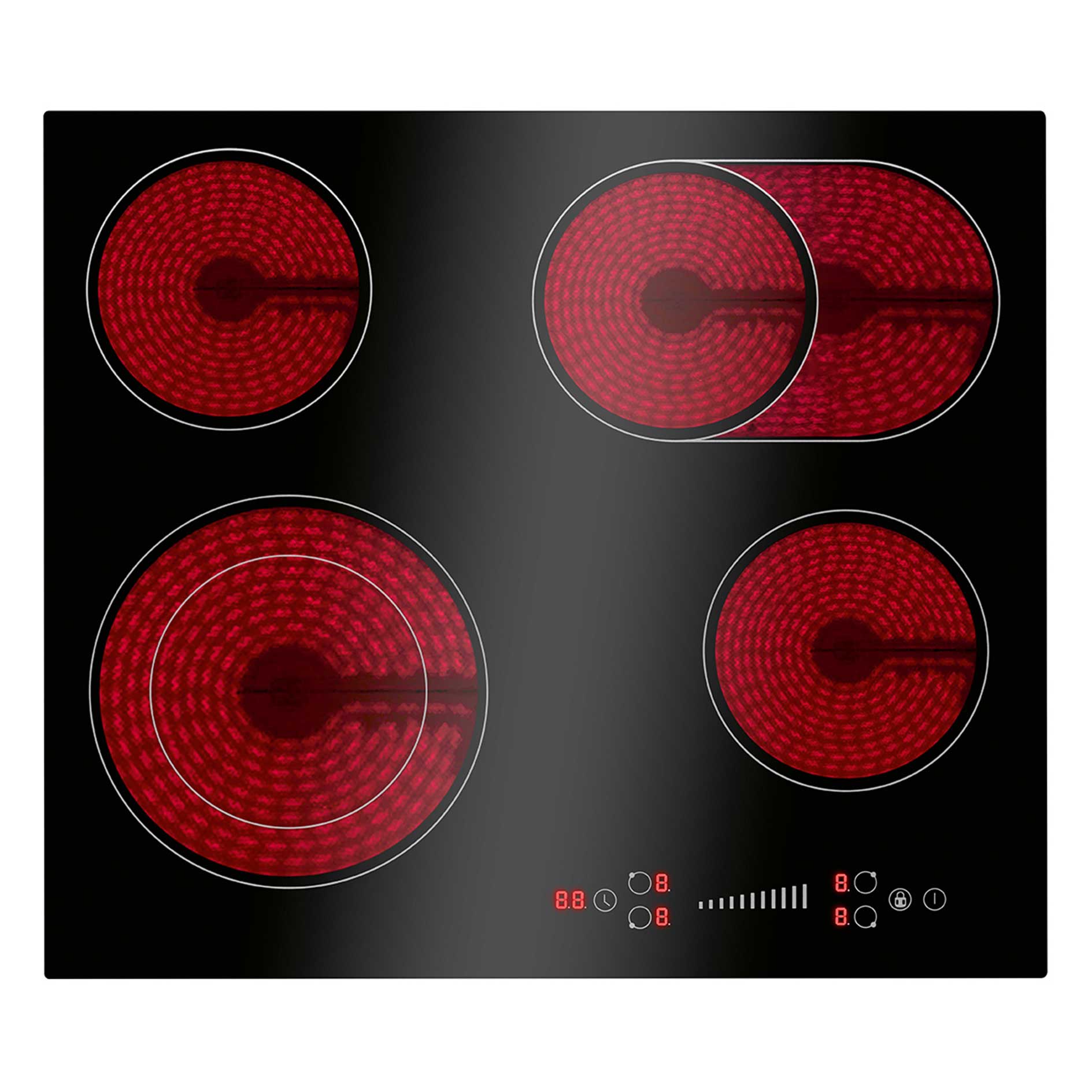BOMANN Einbaukochfeld EBK 7941 - schwarz - autark - Touch-Control