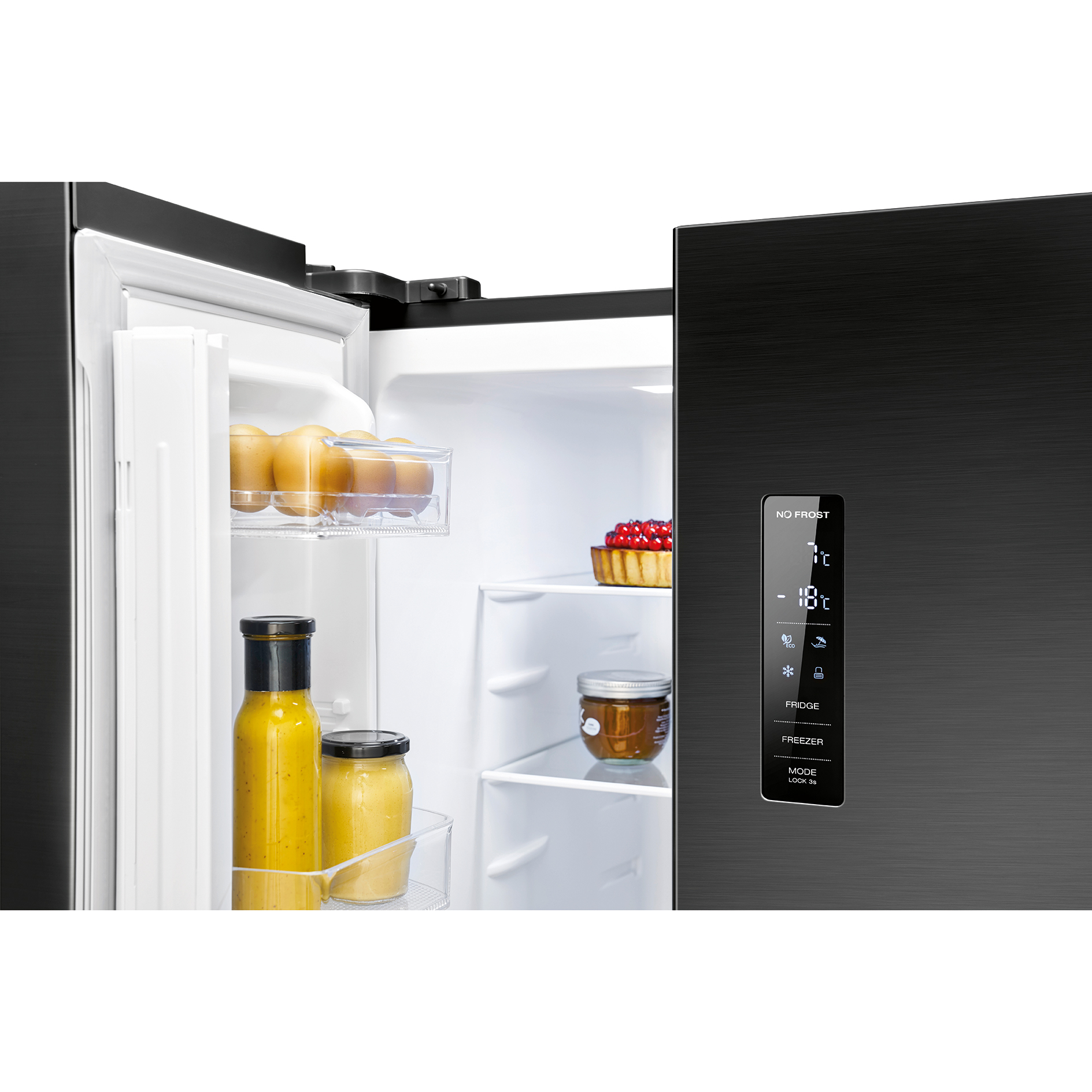 BOMANN French Door Kühl-Gefrierkombination KG 7361 - dark inox - E