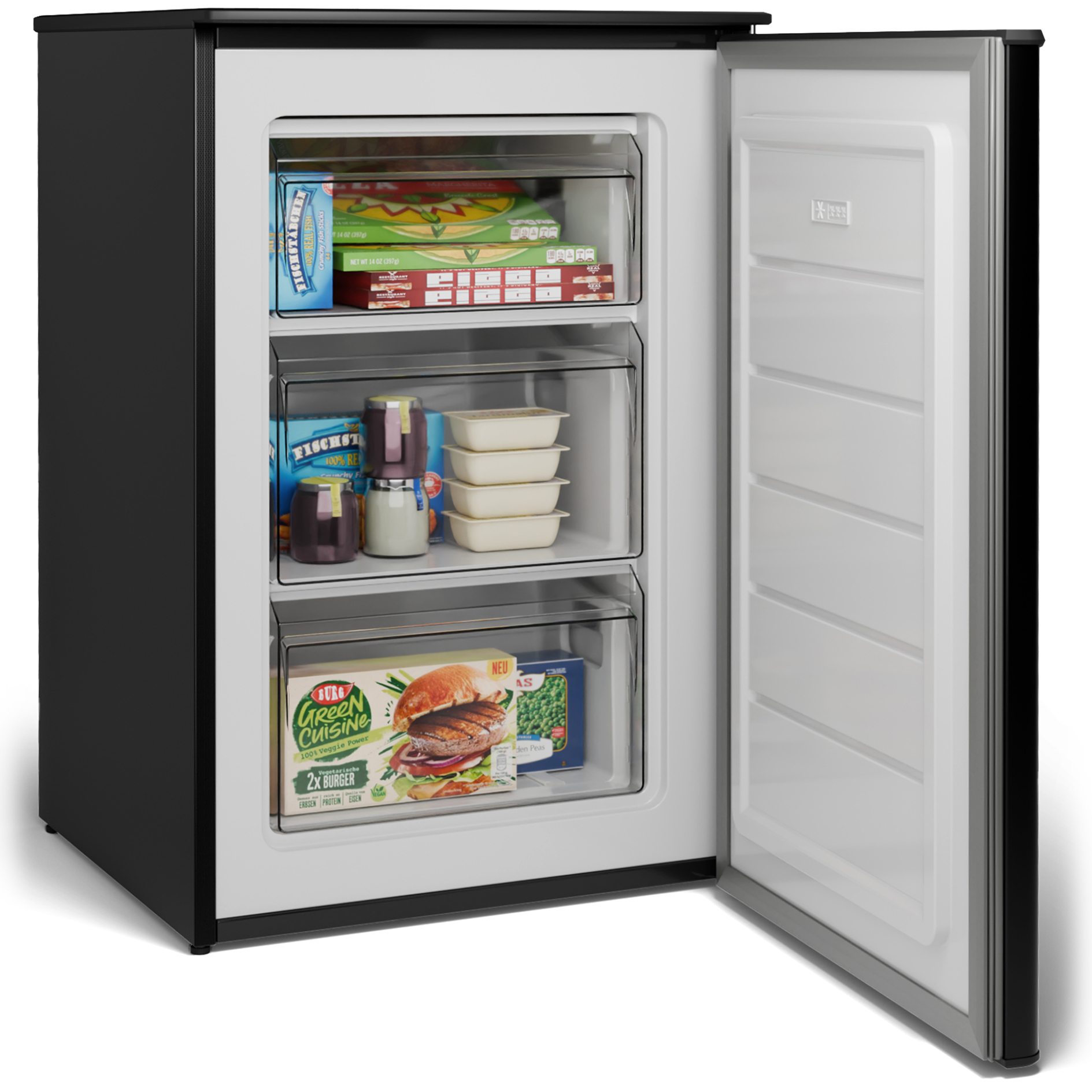 BOMANN Gefrierschrank GS 7253 - schwarz-inox - C