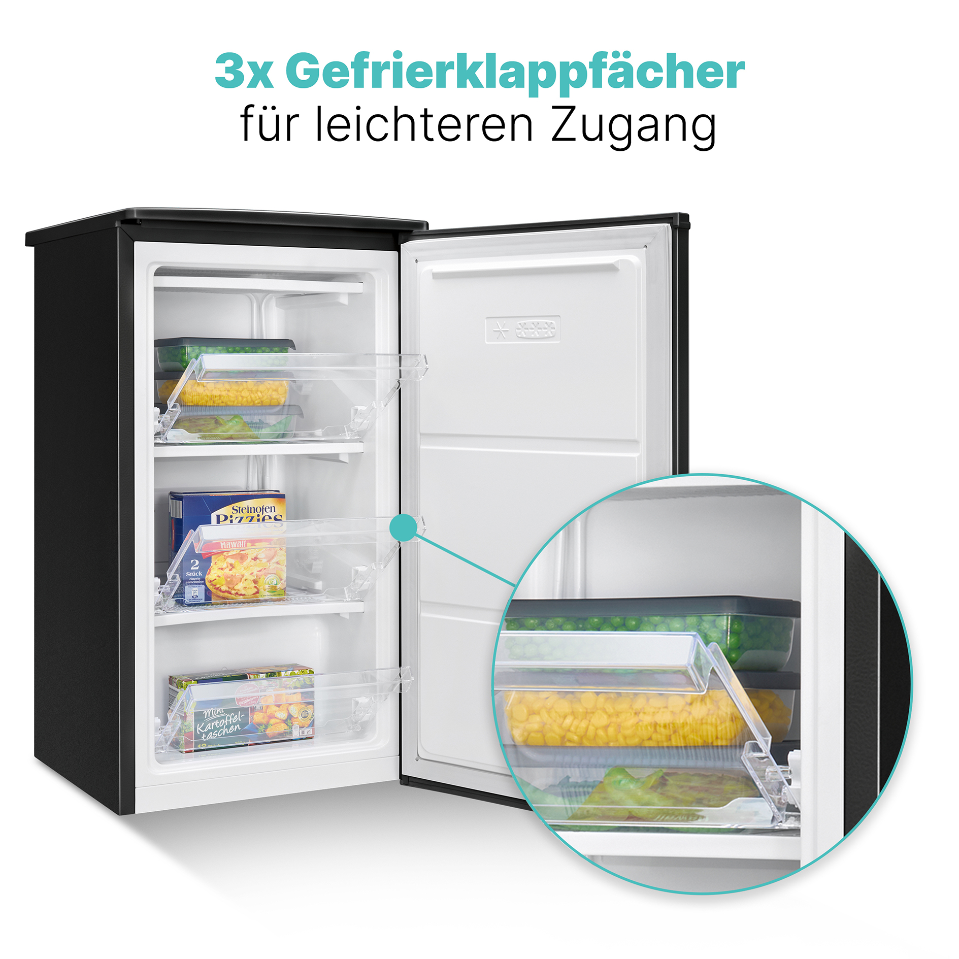 BOMANN Gefrierschrank GS 7256 - schwarz - E