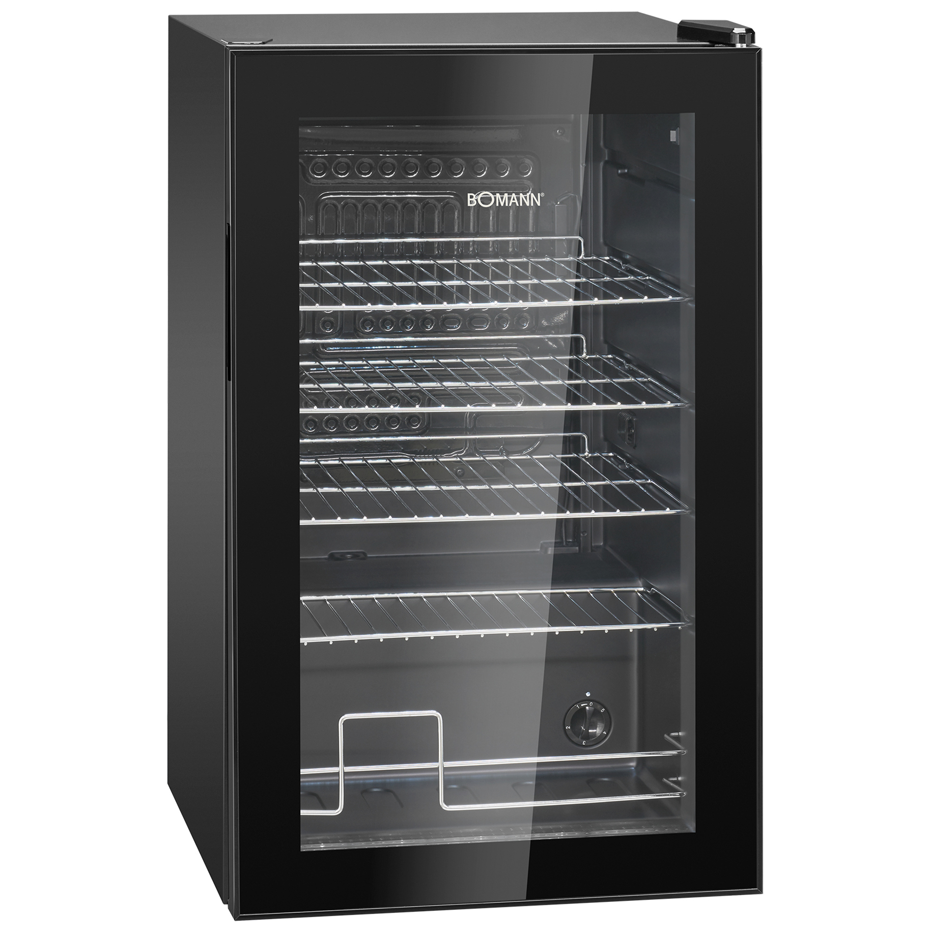 BOMANN Glastürkühlschrank KSG 7287 - schwarz - E