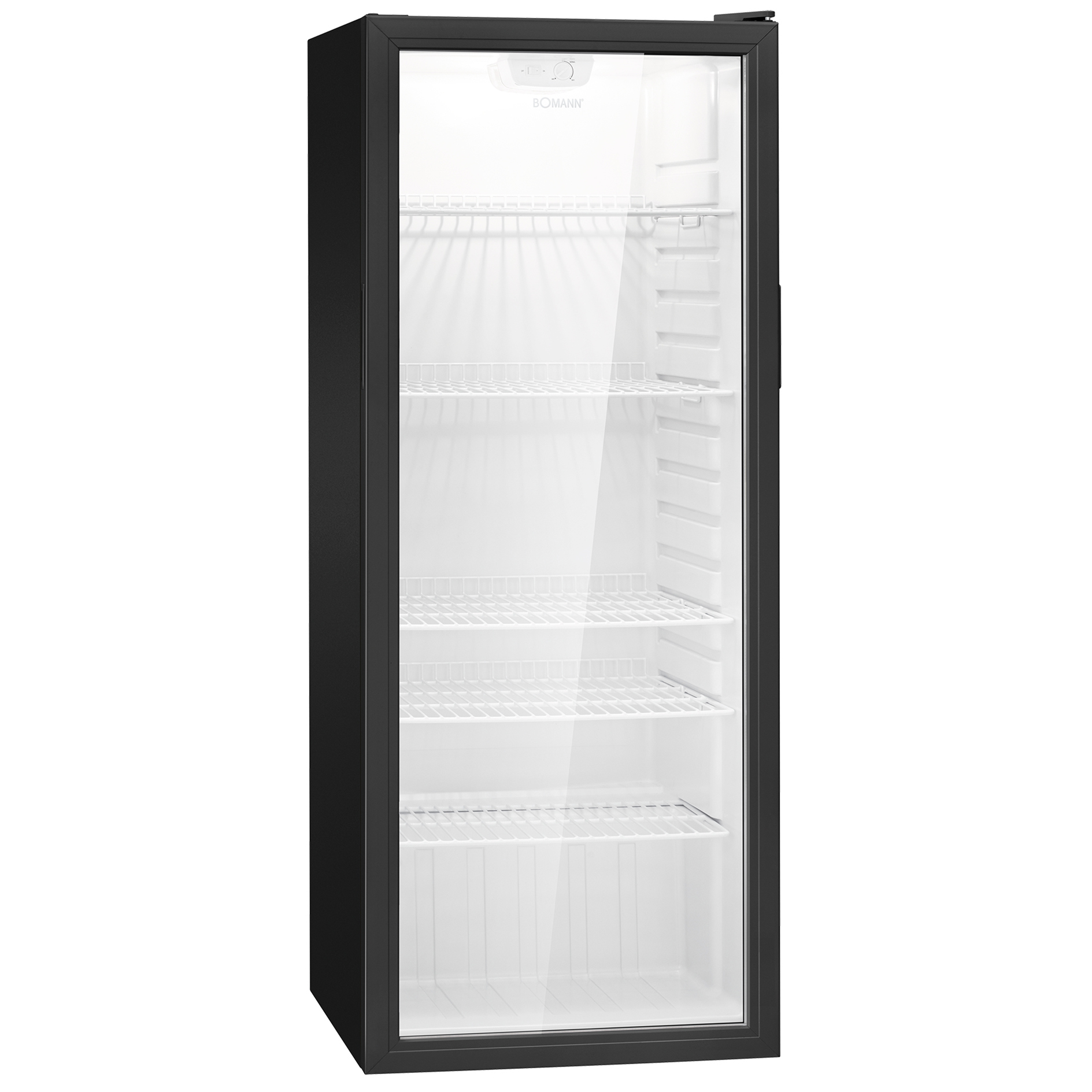 BOMANN Glastürkühlschrank KSG 7289 - schwarz - E