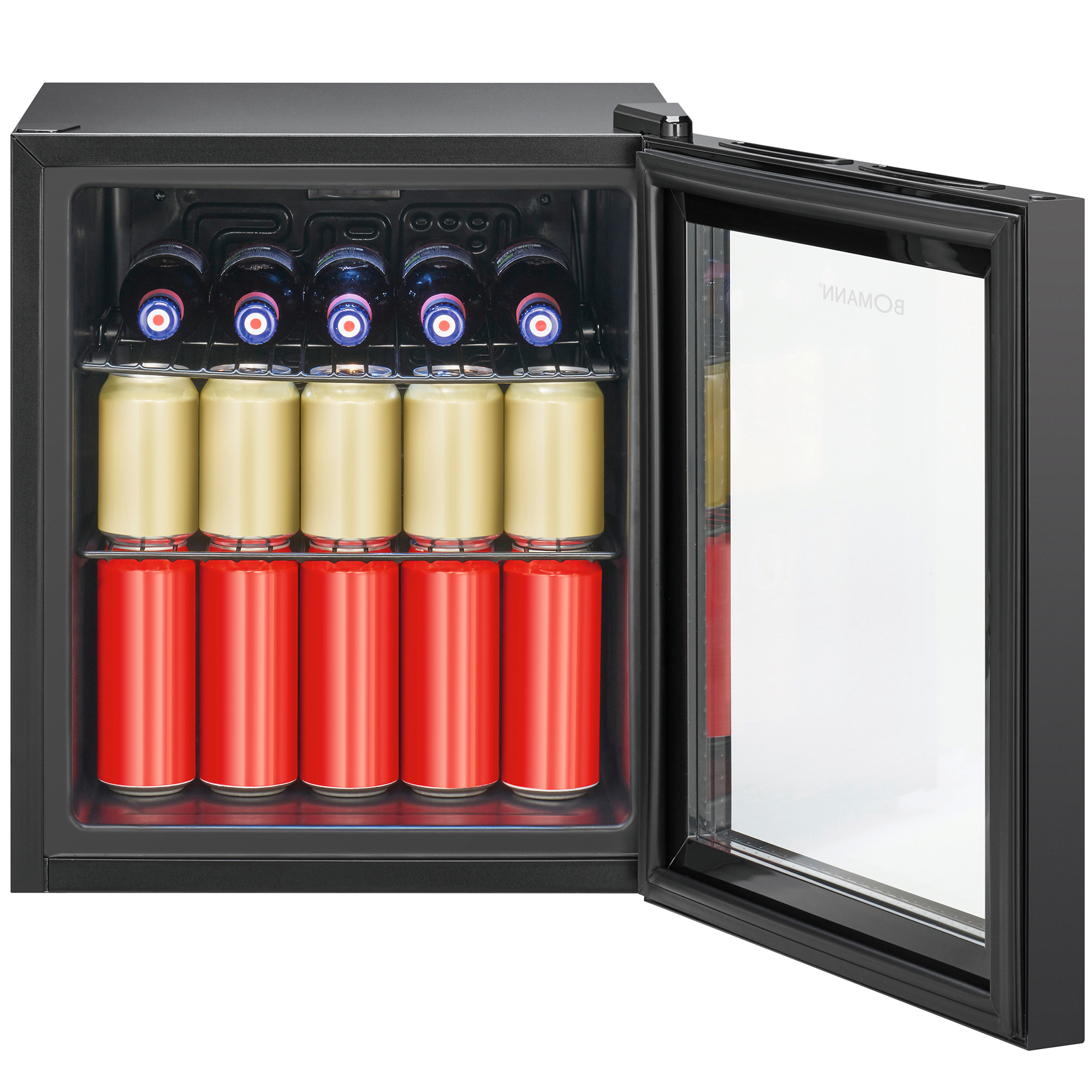 BOMANN Glastürkühlschrank KSG 7291 - schwarz - E