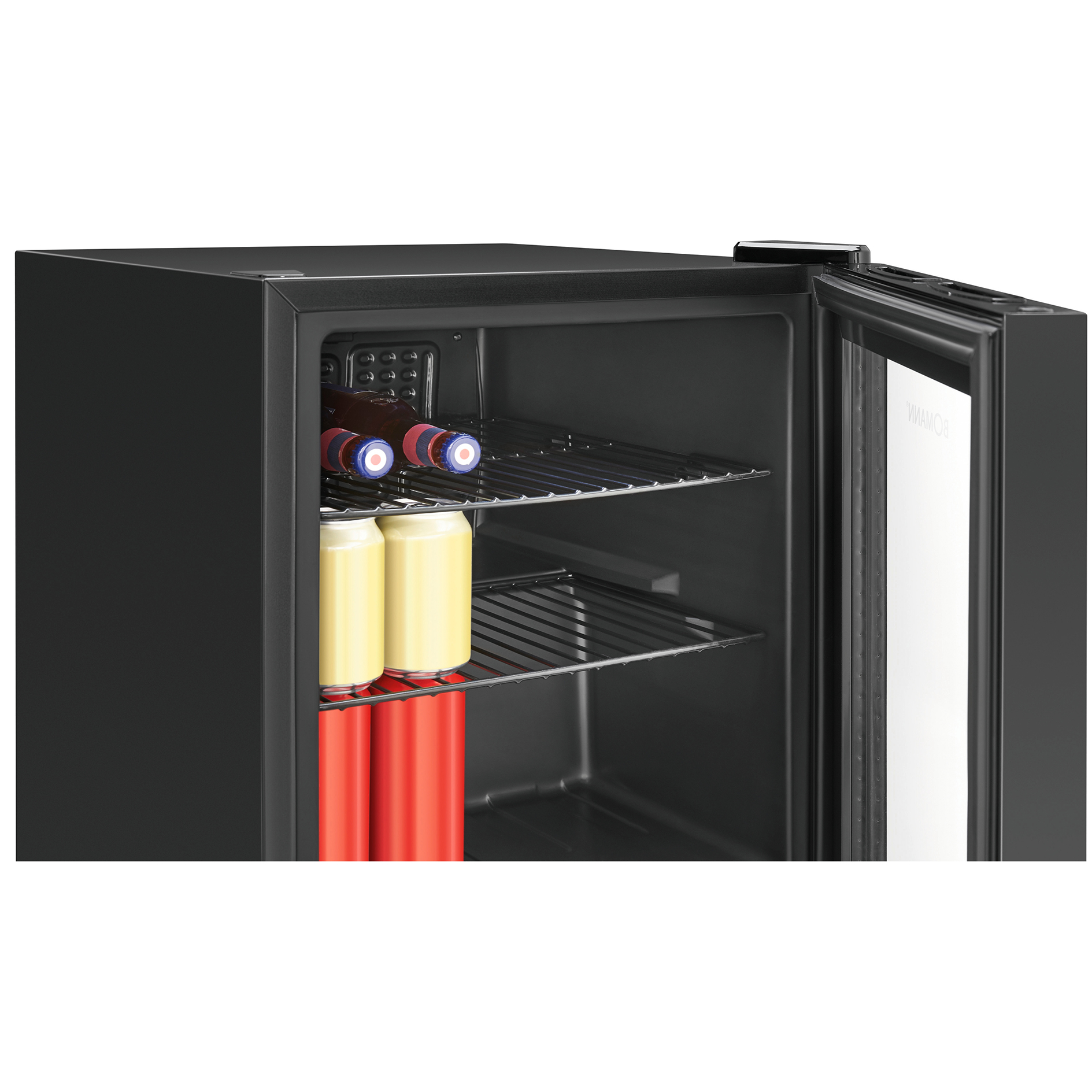 BOMANN Glastürkühlschrank KSG 7291 - schwarz - E