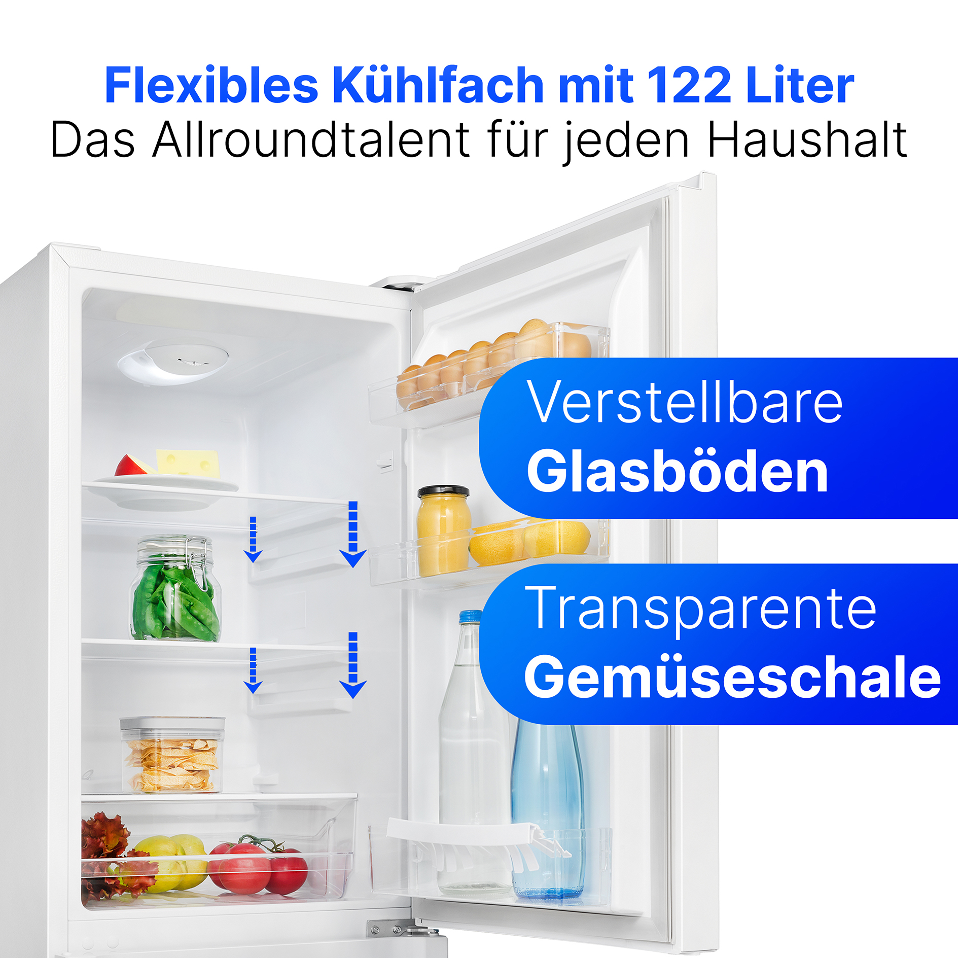 BOMANN Kühl-Gefrierkombination KG 320.2 - weiß - E