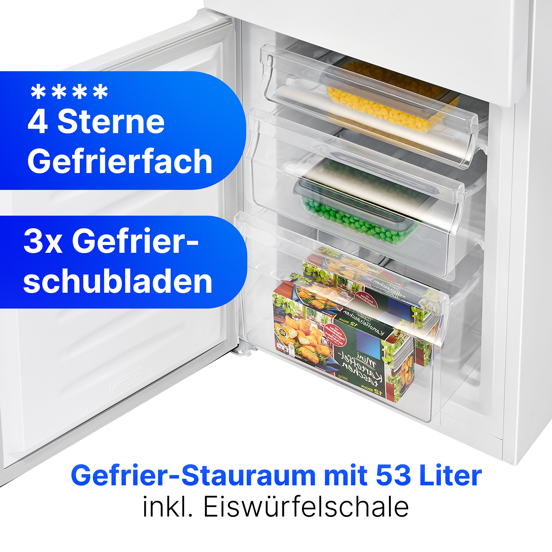 BOMANN Kühl-Gefrierkombination KG 320.2 - weiß - E
