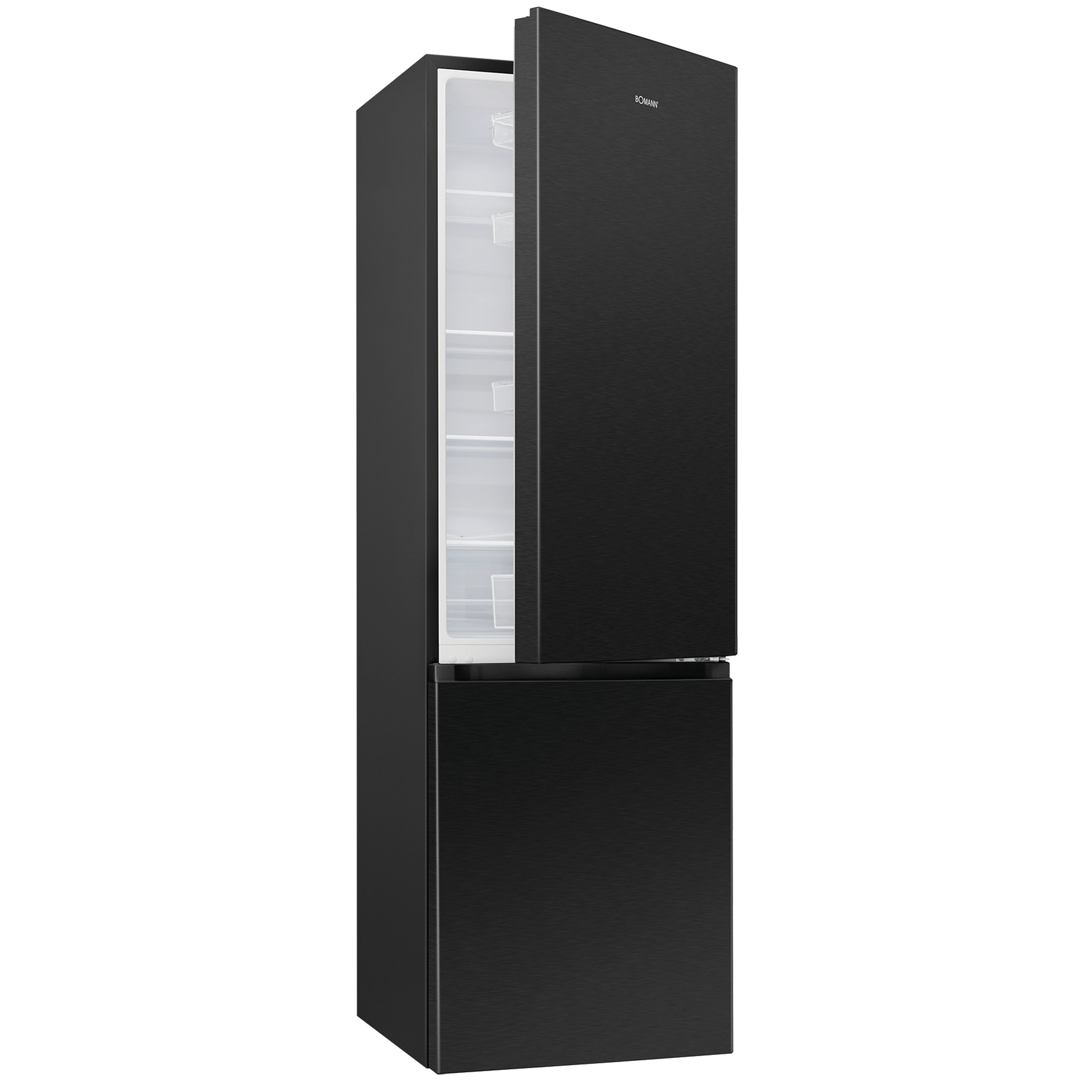 BOMANN Kühl-Gefrierkombination KG 7353 - schwarz-inox - C