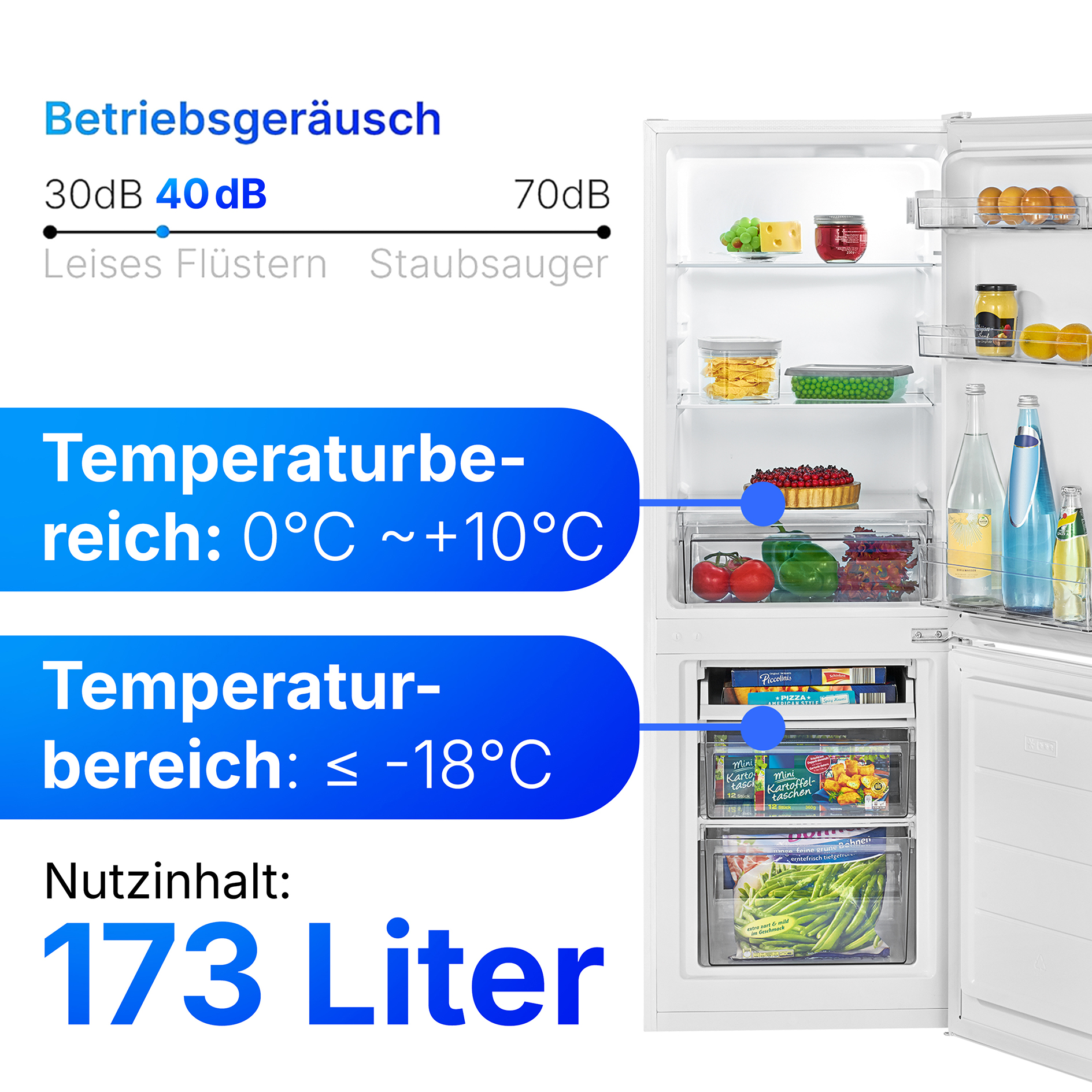 BOMANN Kühl-Gefrierkombination KG 7359 - weiß - C