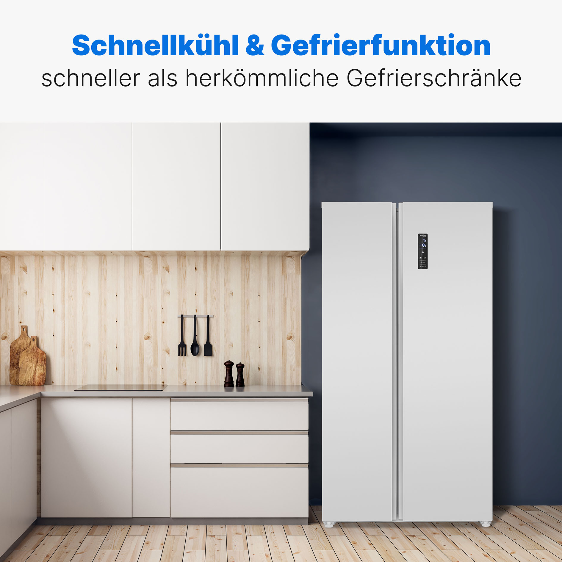 BOMANN Side by Side Kühl-/Gefrierkombination SBS 7344 - weiß - E