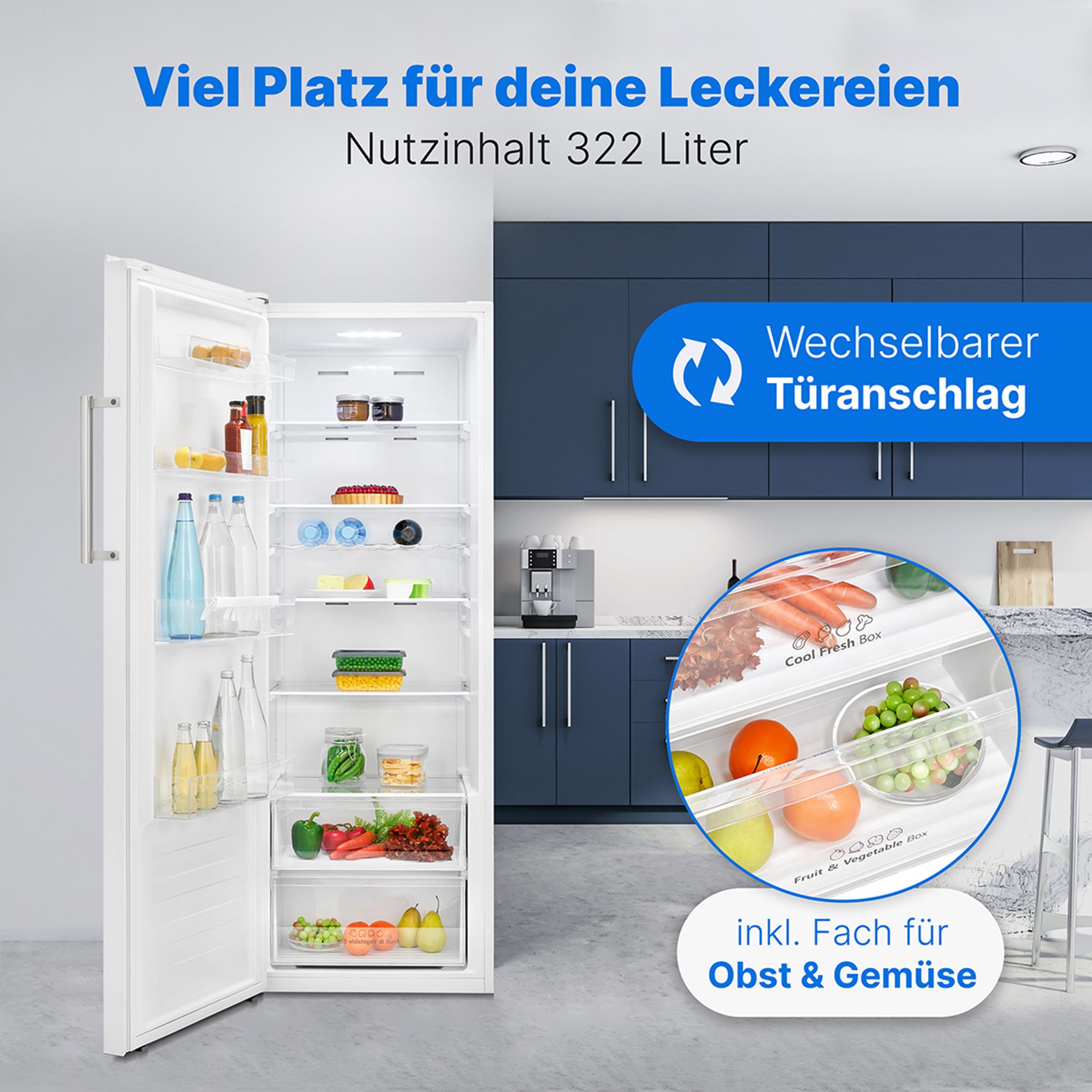 BOMANN Vollraumkühlschrank VS 7345 - weiß - E