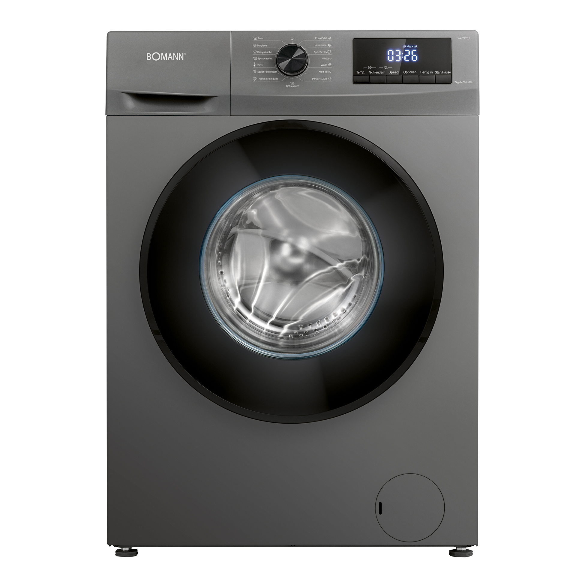 BOMANN Waschmaschine WA 7175 - titan - 7 kg - A