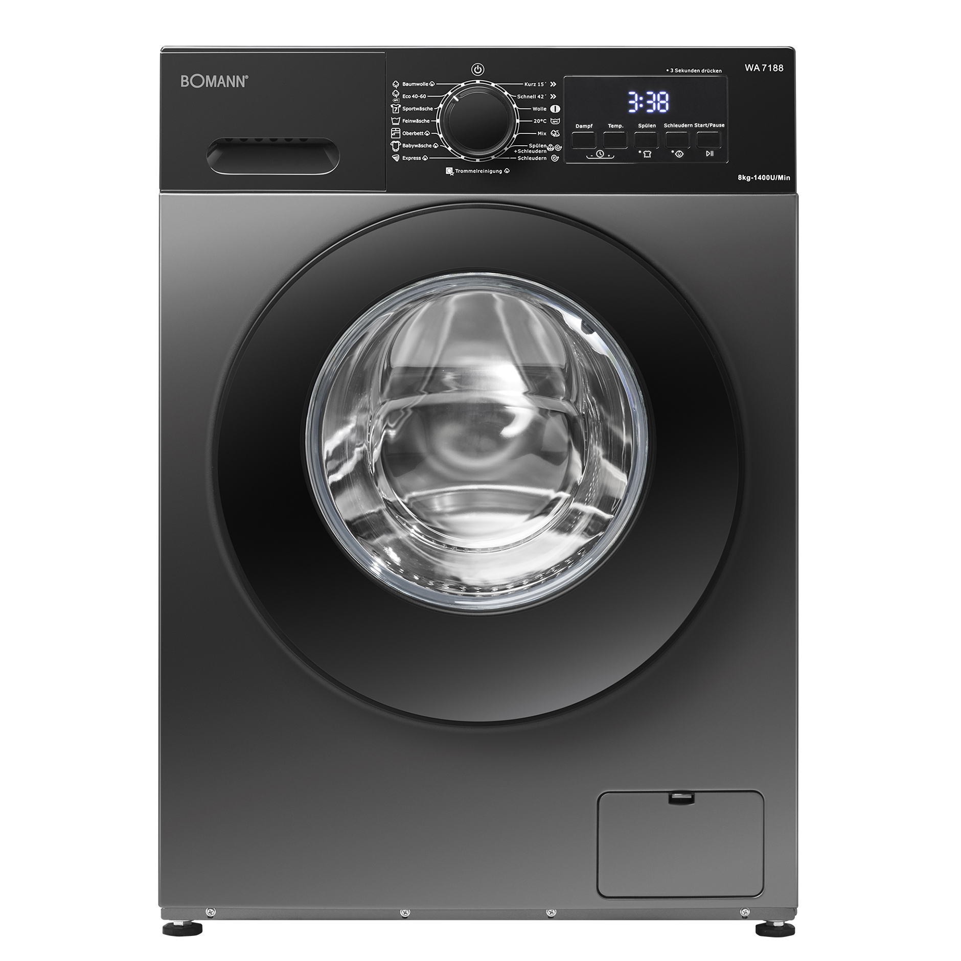 BOMANN Waschmaschine WA 7188 - titan - 8 kg - A