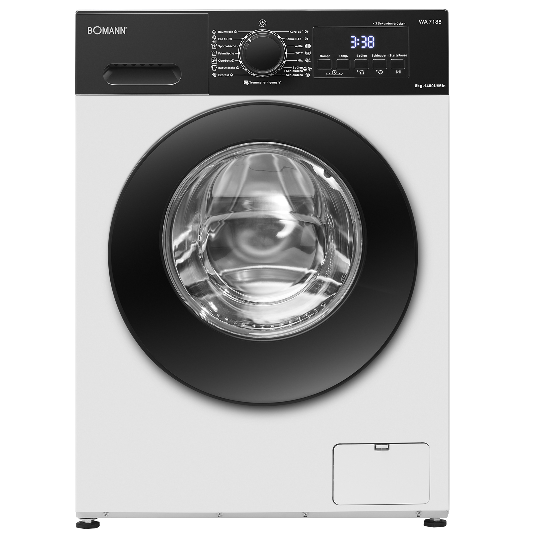 BOMANN Waschmaschine WA 7188 - weiß - 8 kg - A
