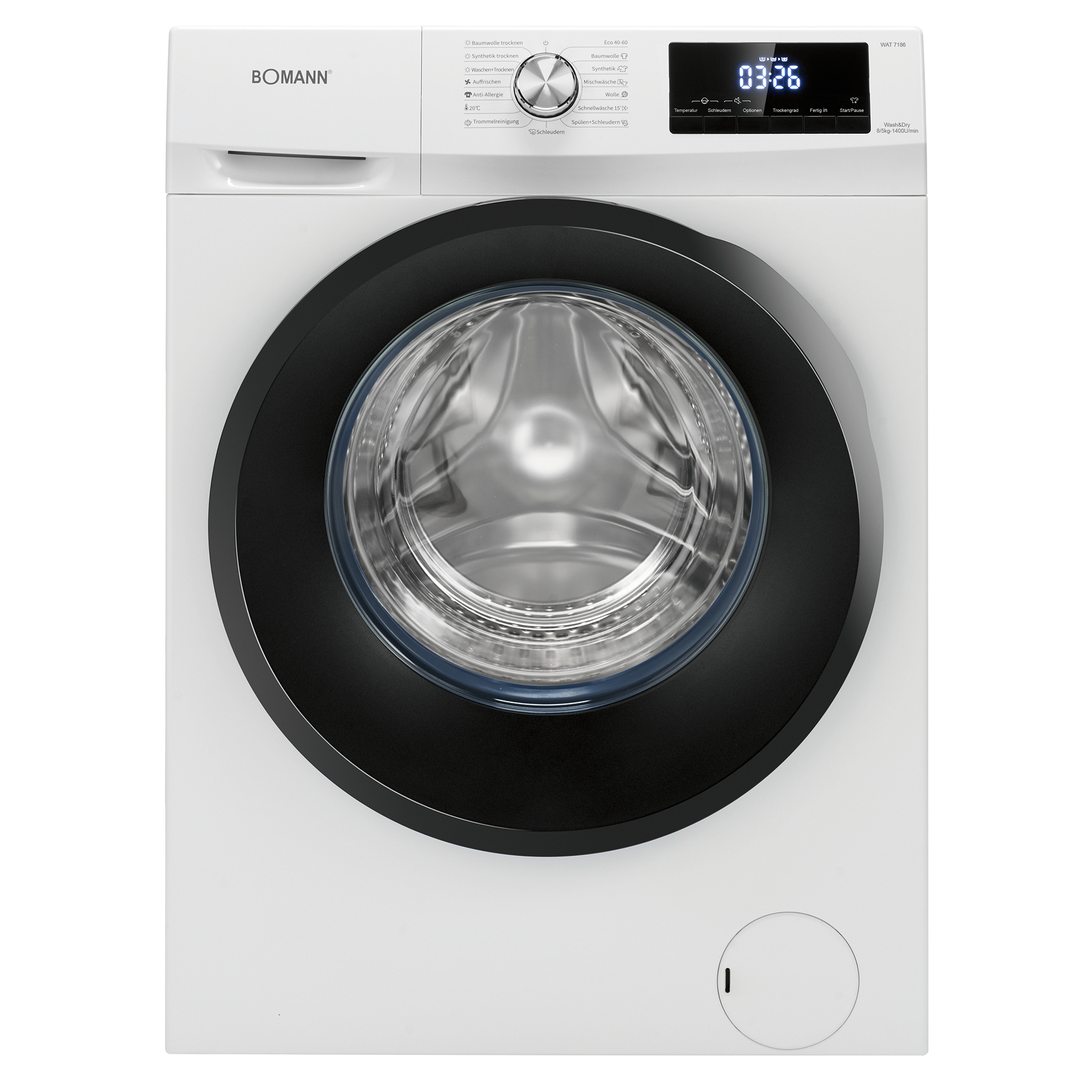 BOMANN Waschtrockner WAT 7186 - weiß - 8 kg - D