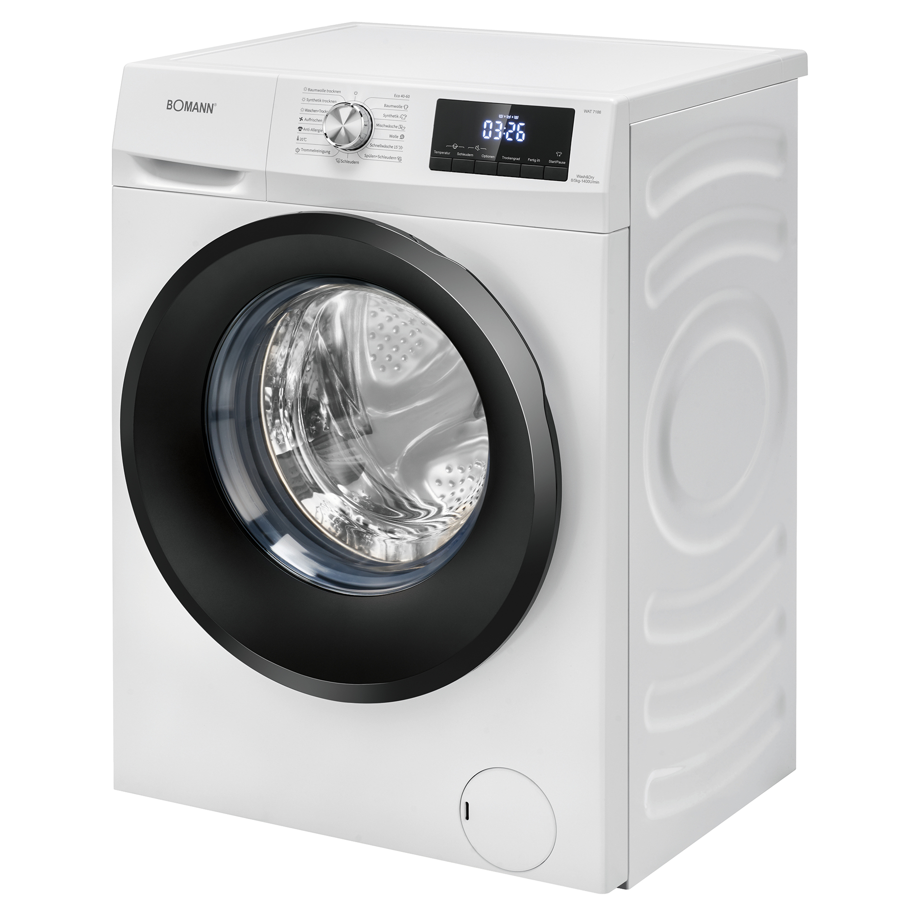 BOMANN Waschtrockner WAT 7186 - weiß - 8 kg - D