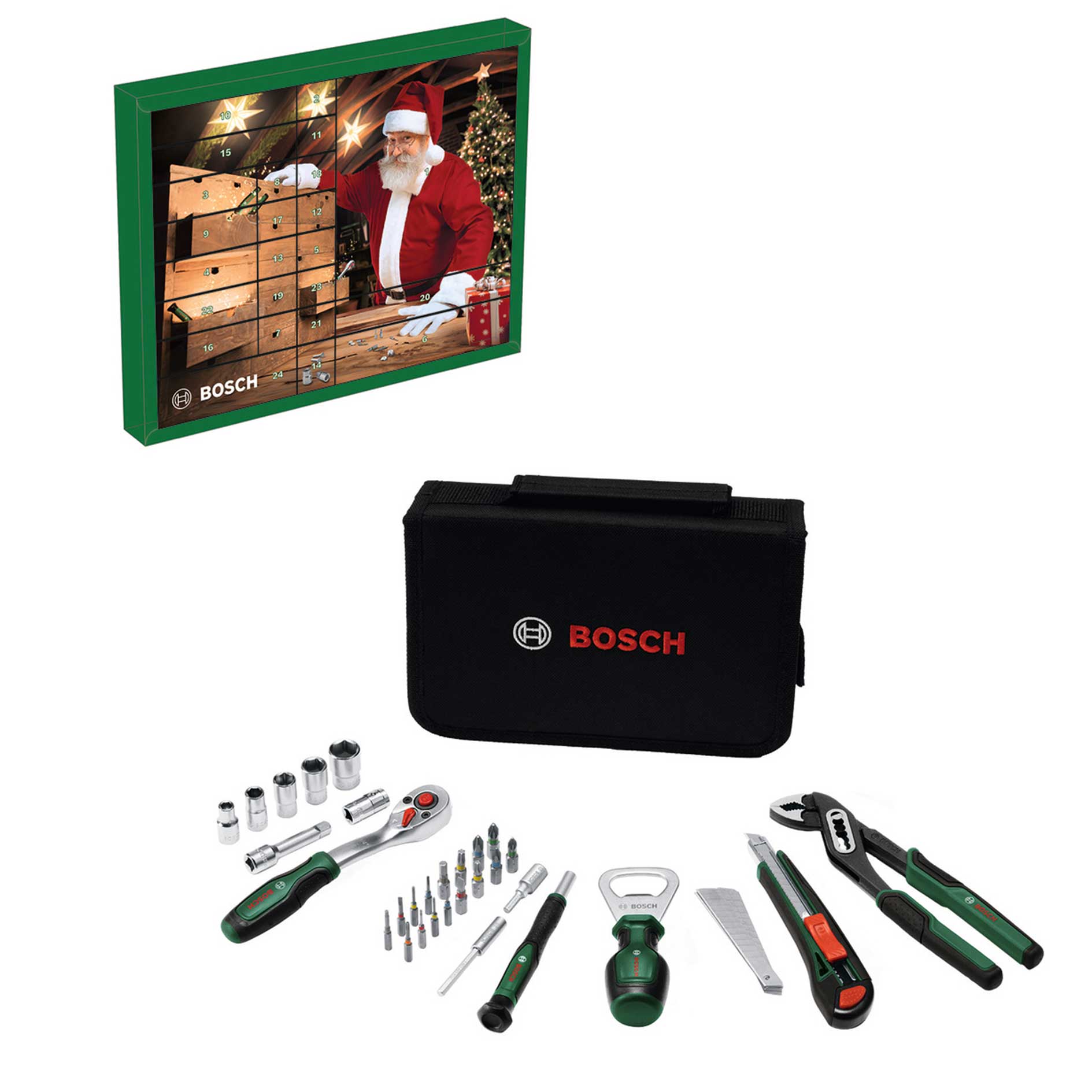 BOSCH Adventskalender 2026 - 44 Teile - mit Tasche