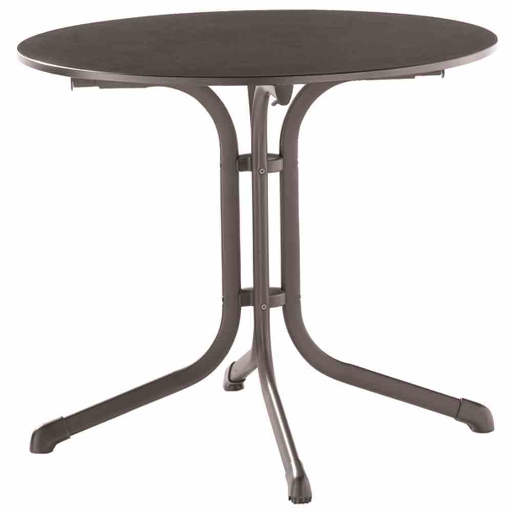 Boulevard-Klapptisch - eisengrau - Ø 85 cm