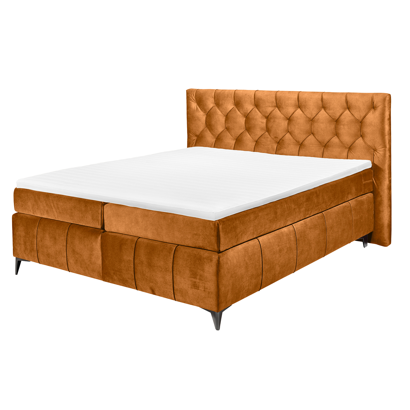 Boxspringbett - amber - Tonnentaschenfederkern - H2 - 160x200 cm