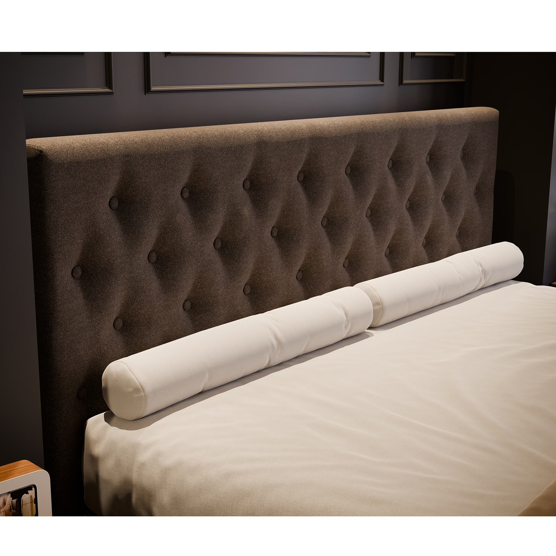 Boxspringbett - anthrazit - H3 - 180x200 cm