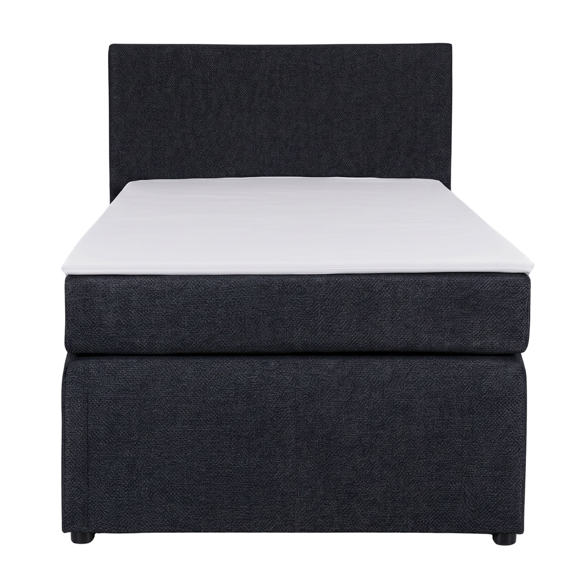 Boxspringbett - anthrazit - H3 - 90x200 cm 