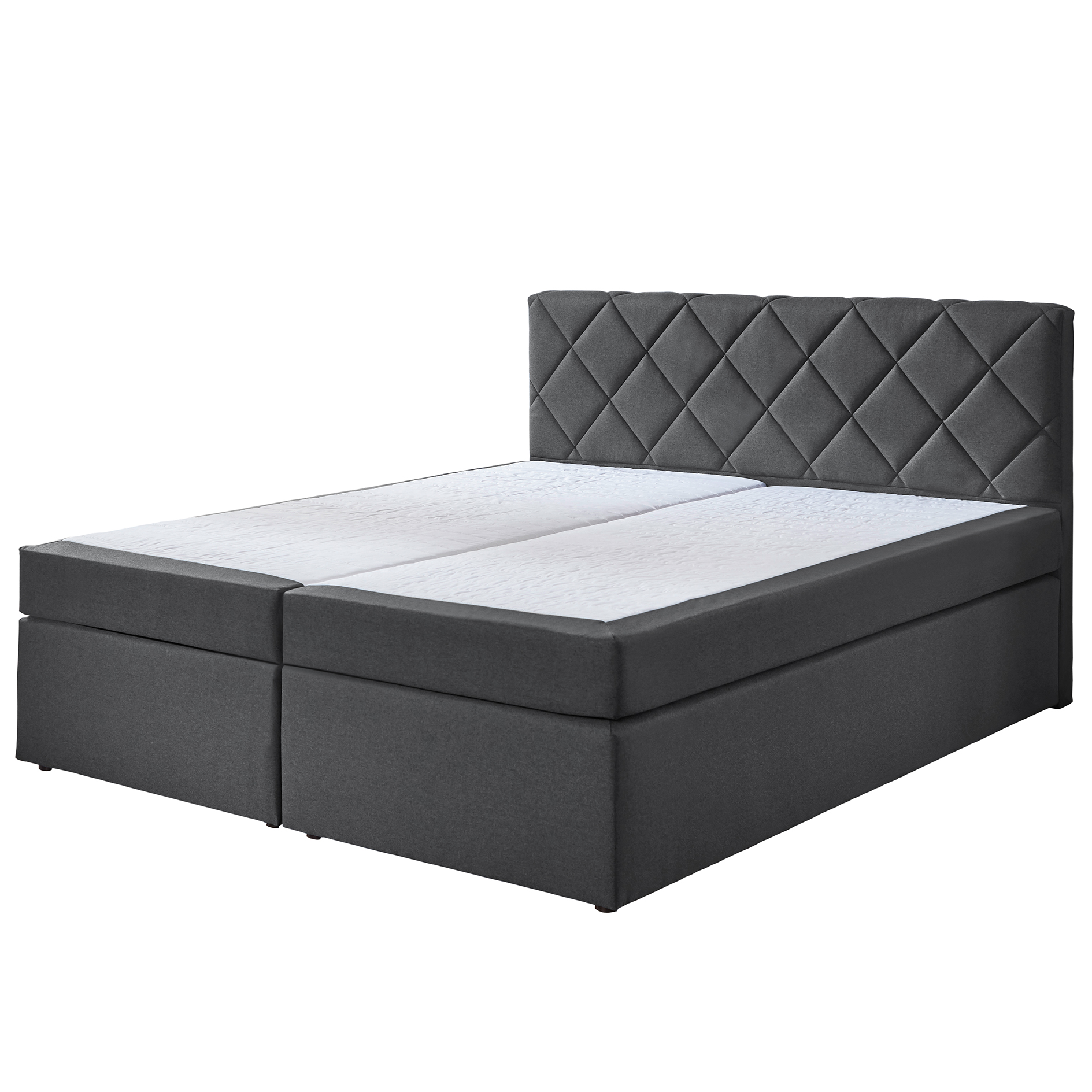 Boxspringbett - anthrazit - Universalhärtegrad - 180x200 cm
