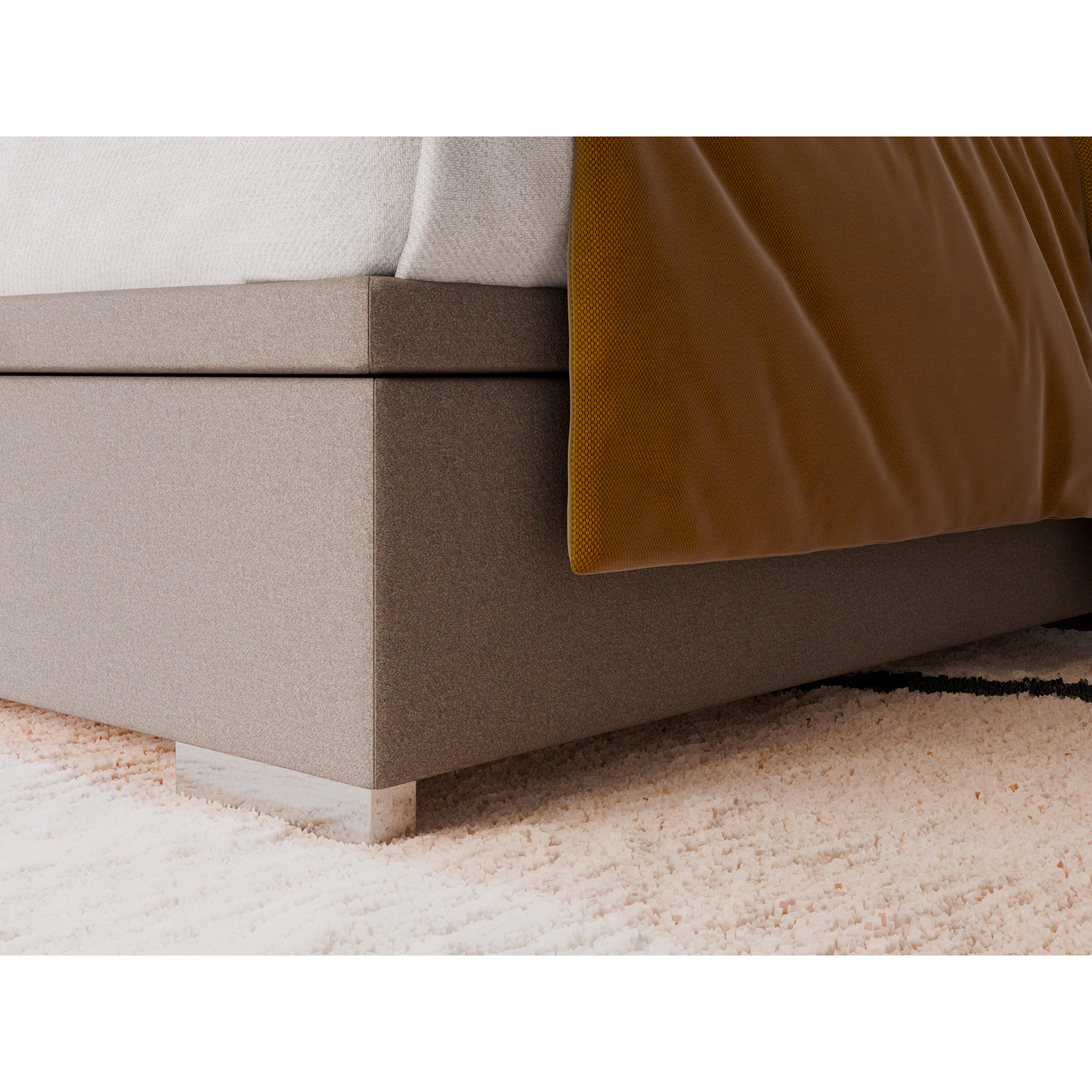 Boxspringbett - beige - H3 - 180x200 cm
