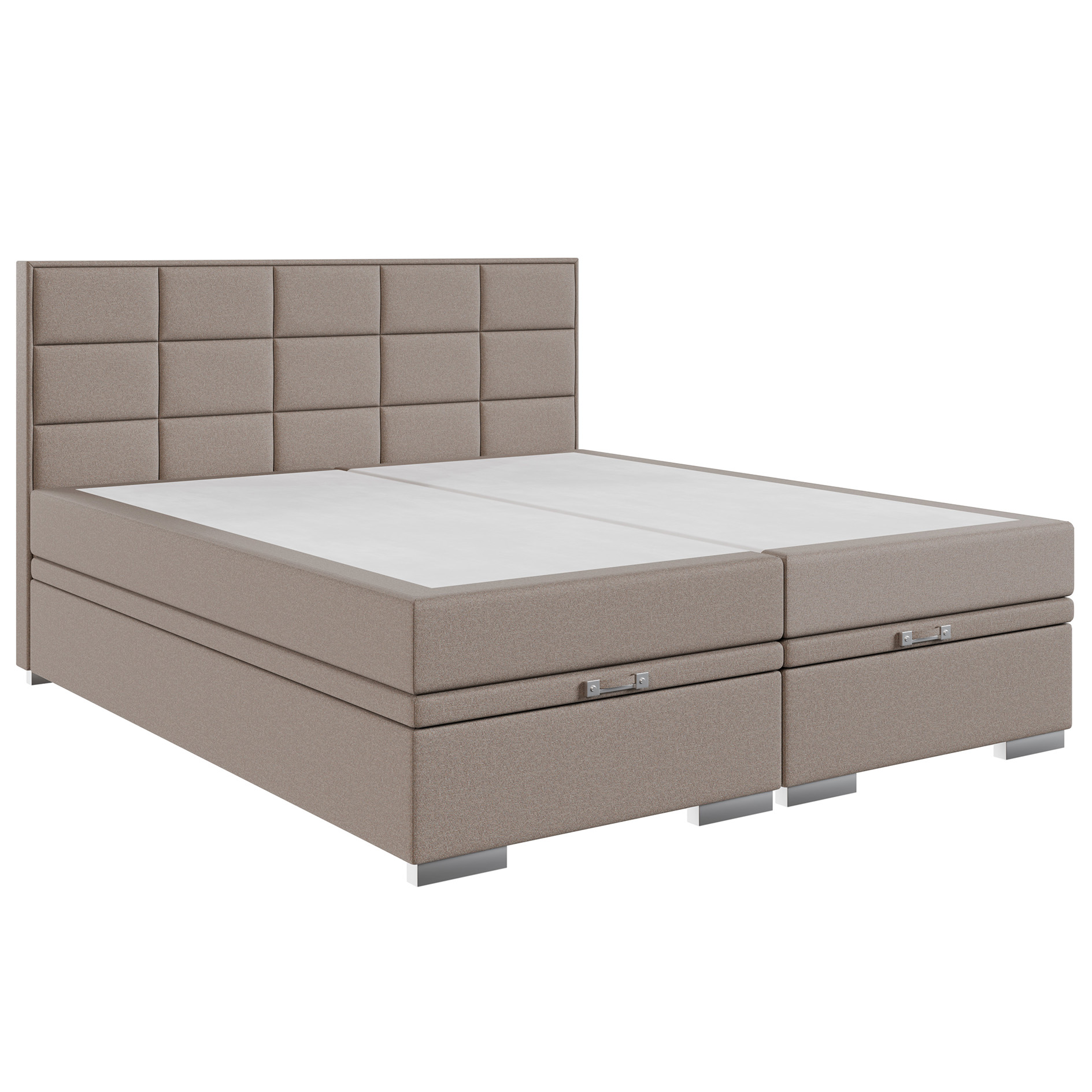 Boxspringbett - beige - H3 - 180x200 cm