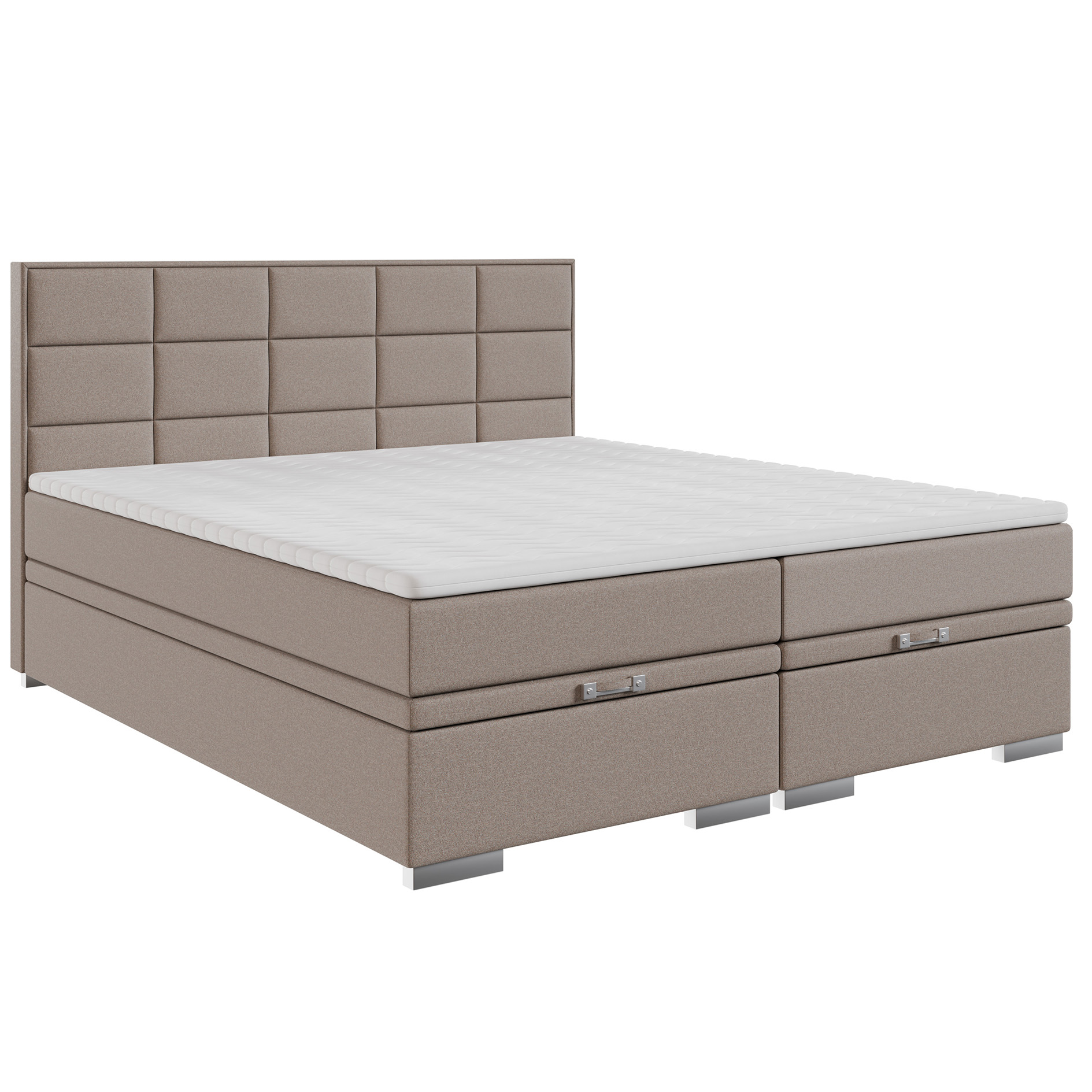 Boxspringbett - beige - H3 - 180x200 cm