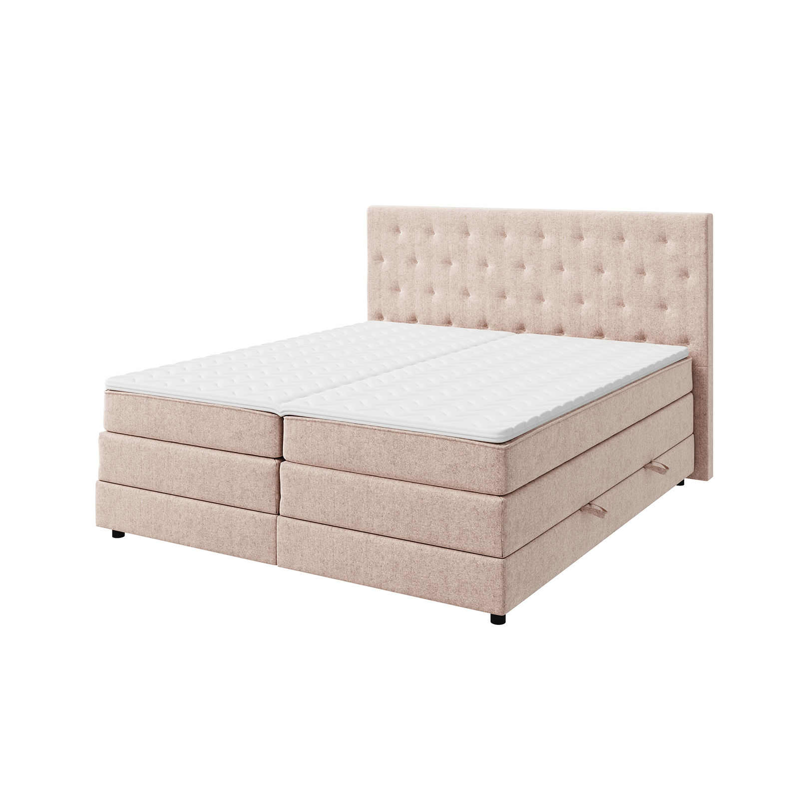 Boxspringbett - beige - H3 - 180x200 cm