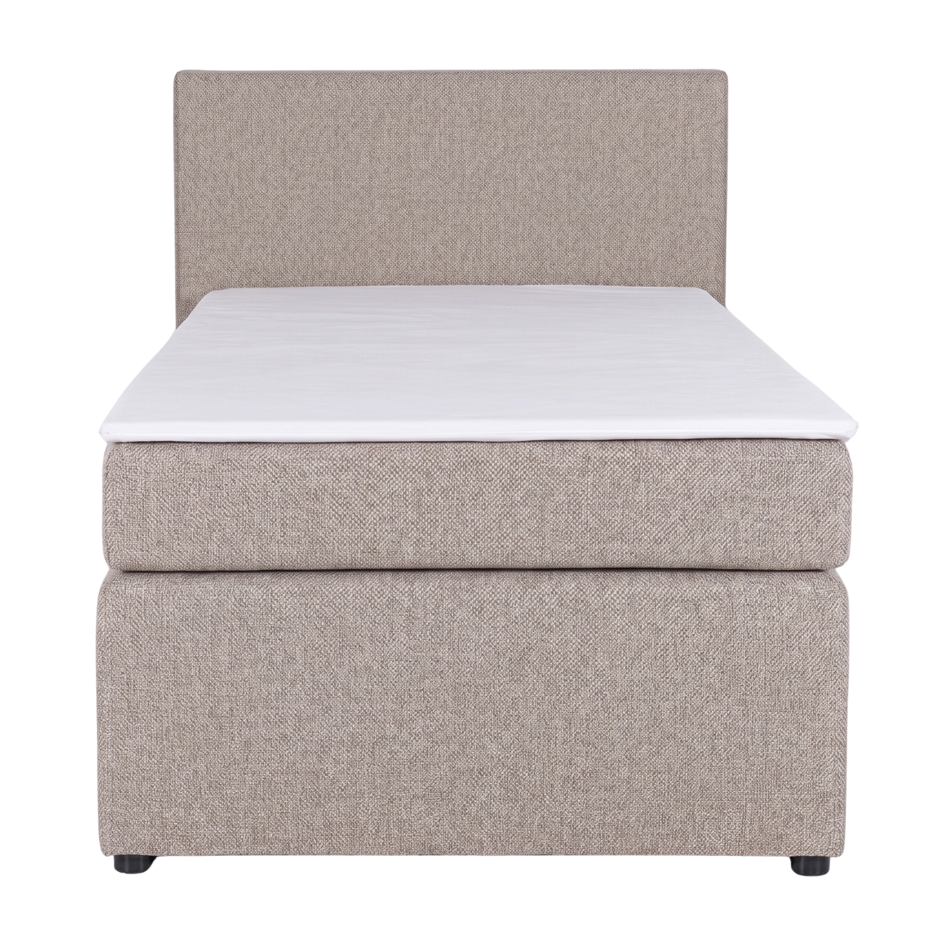 Boxspringbett - beige - H3 - 90x200 cm 