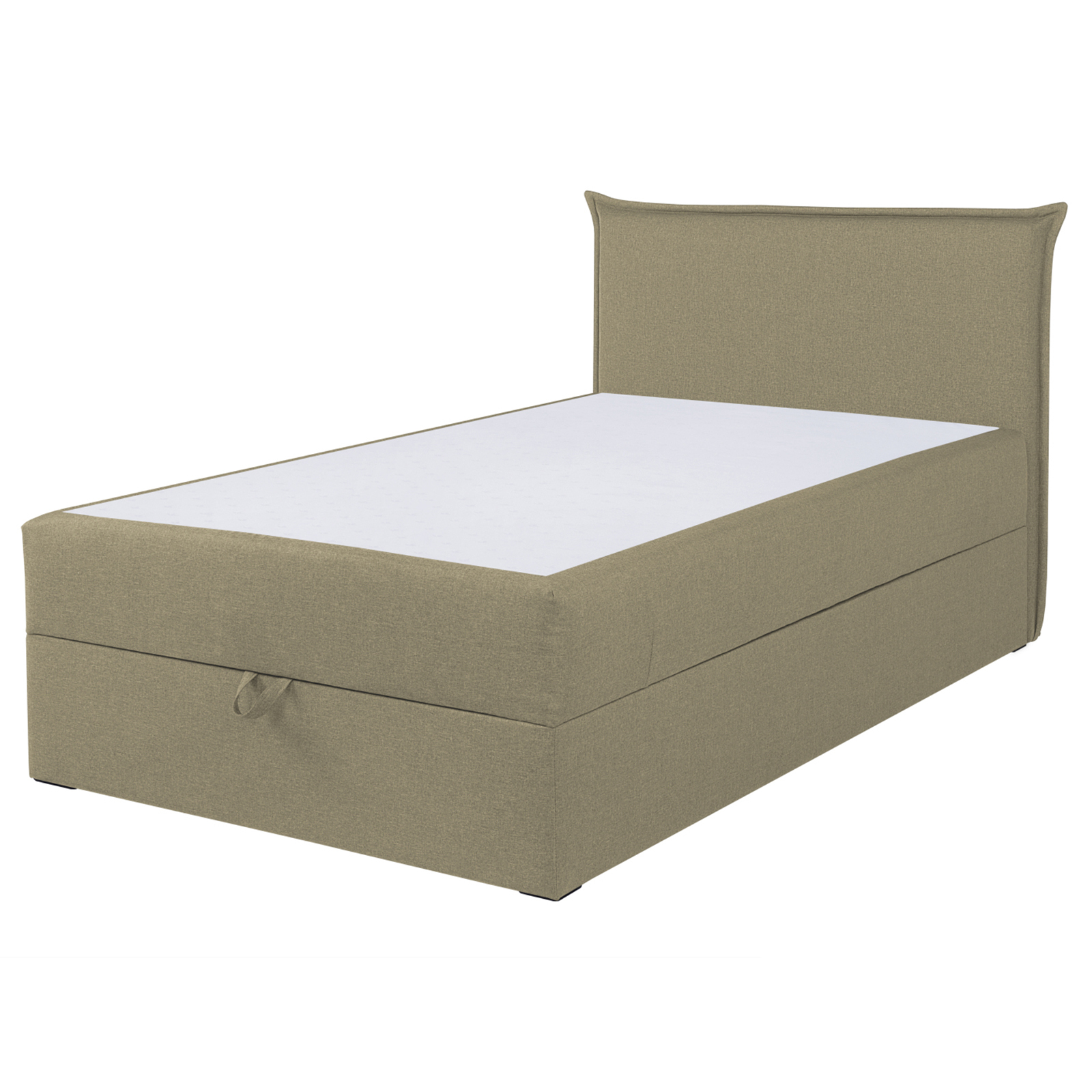 Boxspringbett - beige - mit Bettkasten - H3 - 120x200 cm
