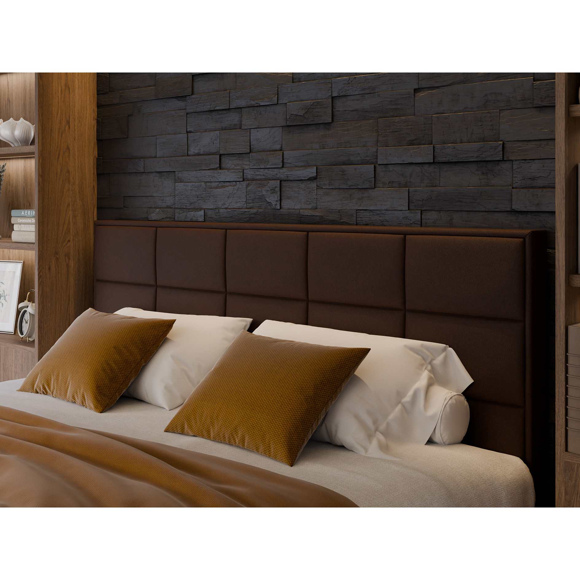 Boxspringbett - braun - H3 - 180x200 cm