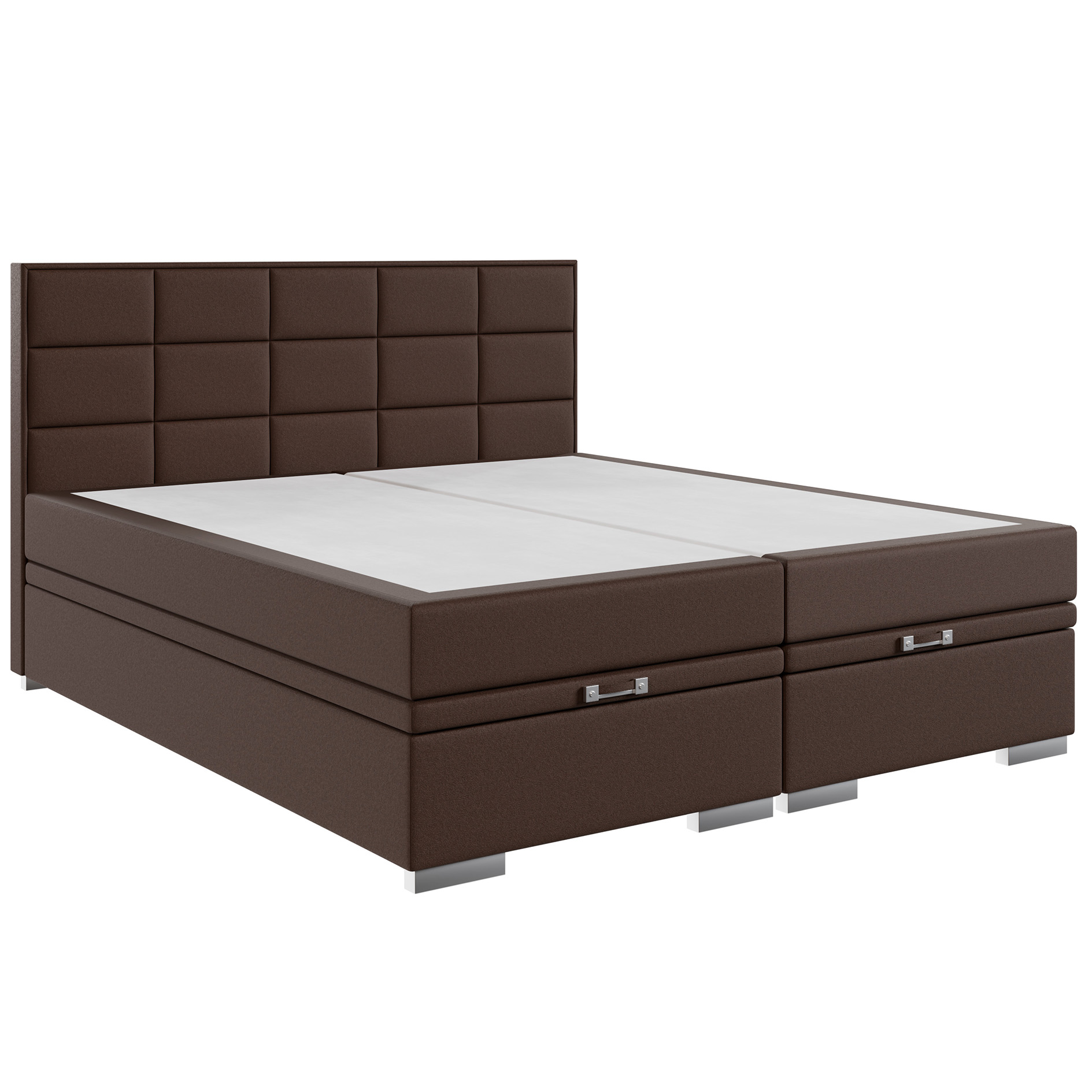 Boxspringbett - braun - H3 - 180x200 cm