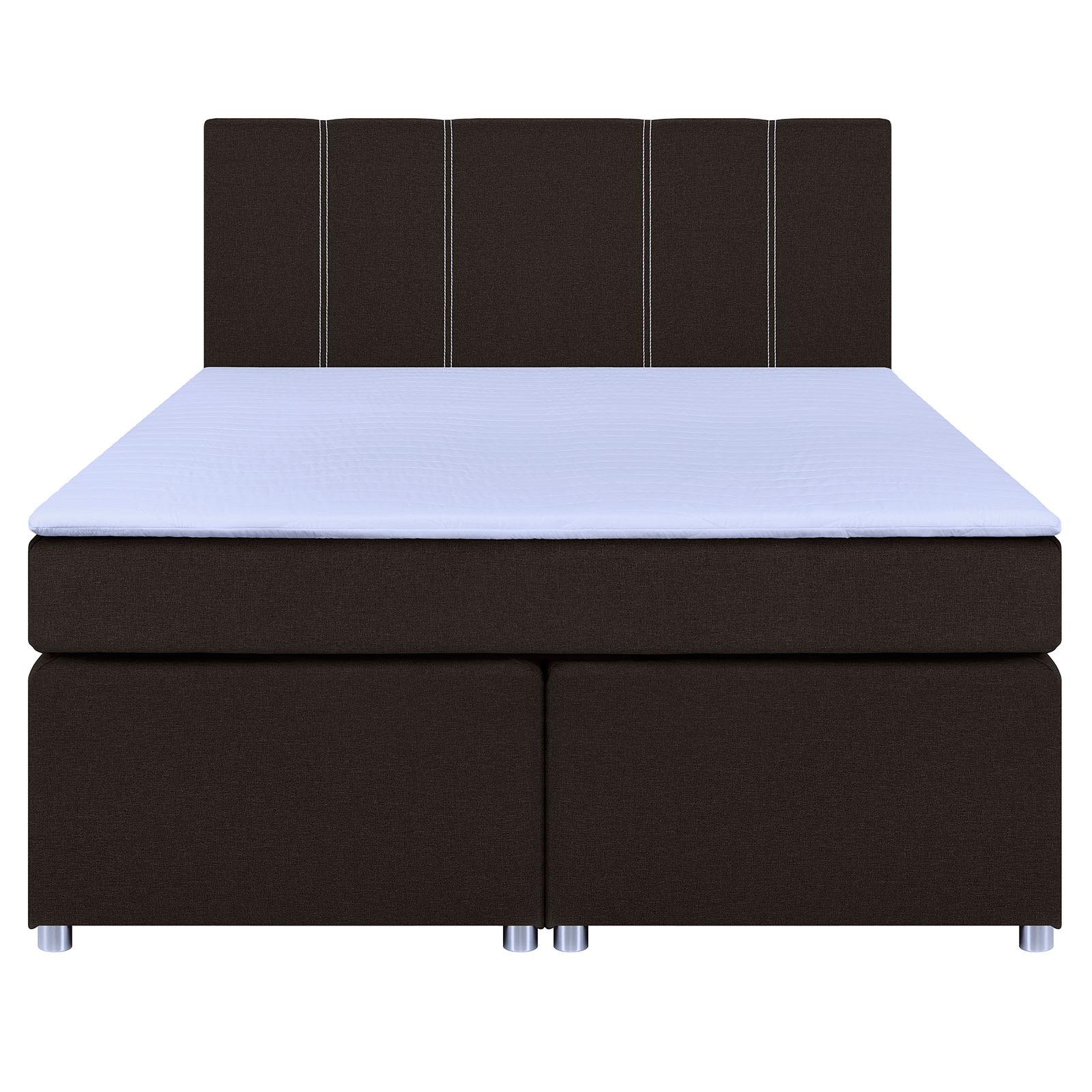 Boxspringbett - braun - H3 - Bonell-Federkern - 140x200 cm