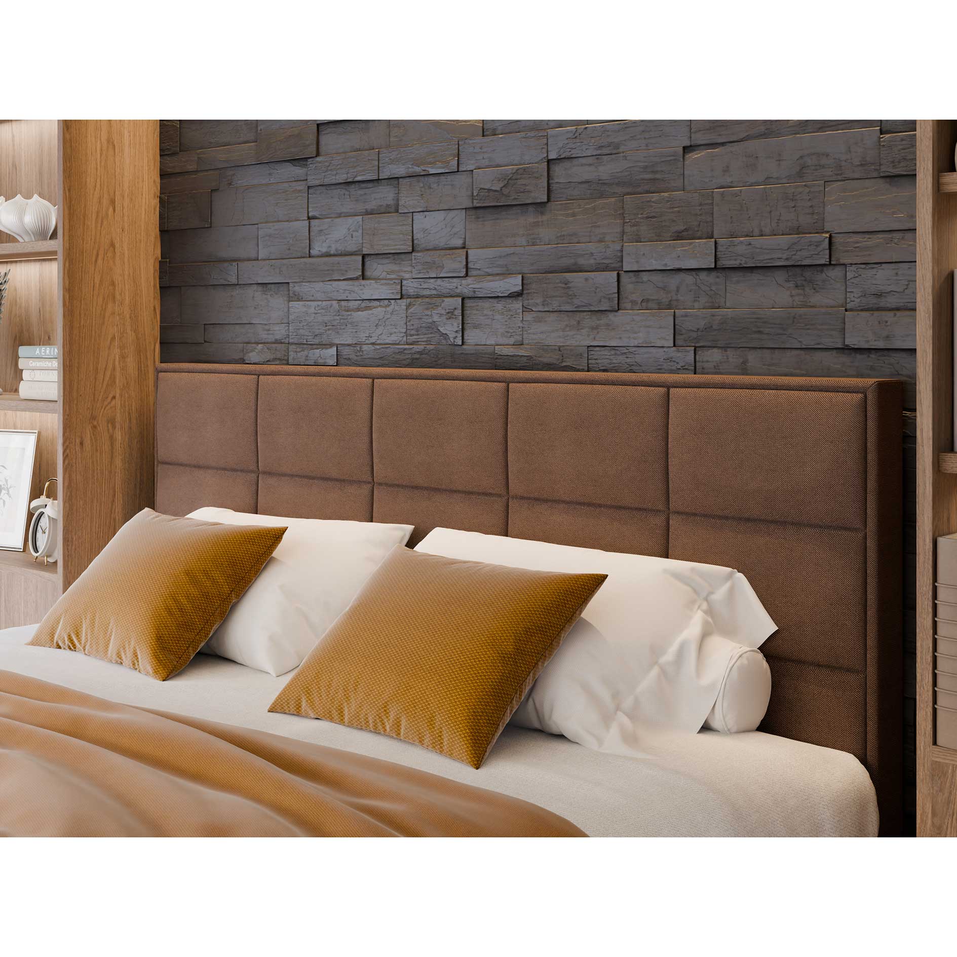 Boxspringbett - braun - H3 - mit Bettkasten - 160x200 cm