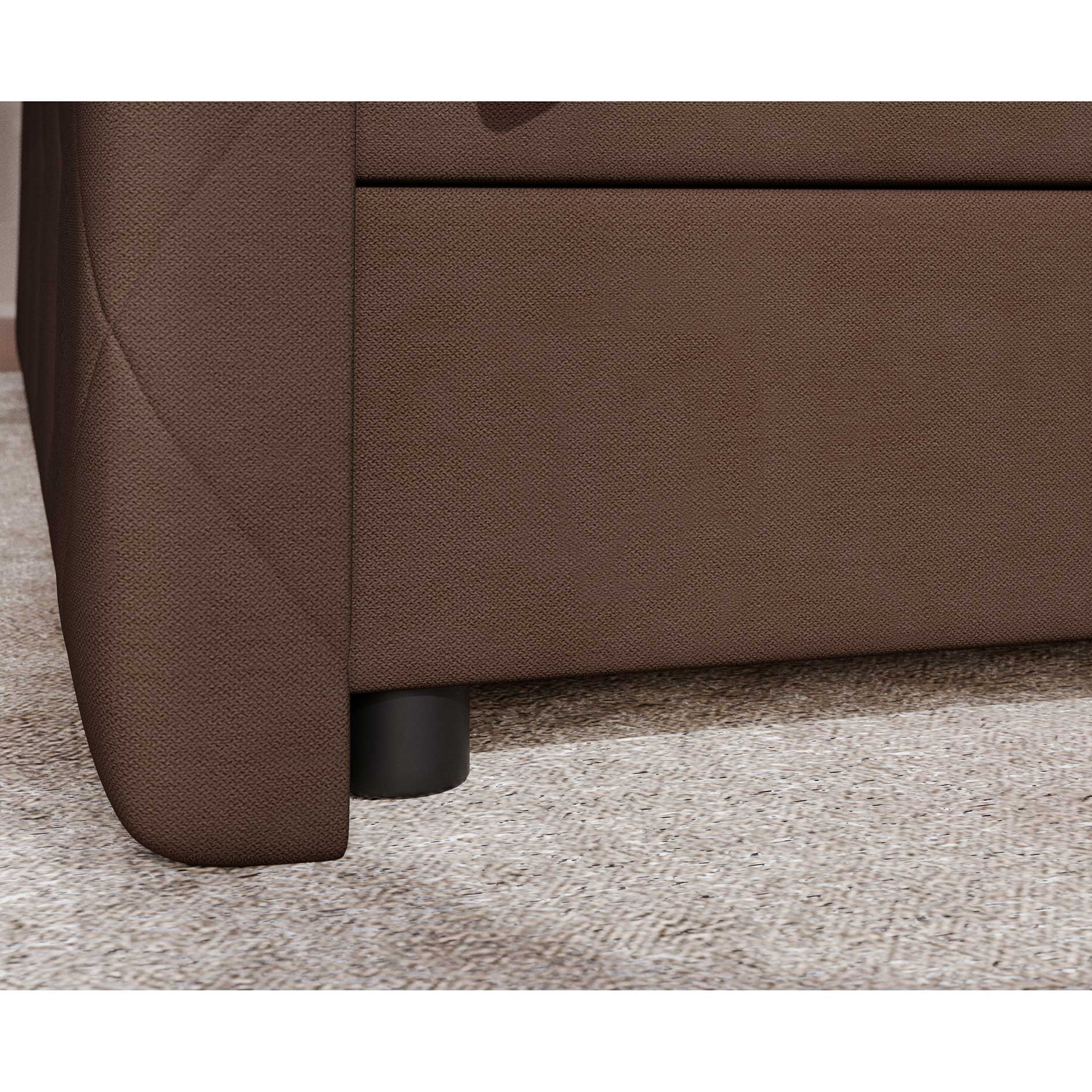 Boxspringbett - braun - H3 - mit Bettkasten - 180x200 cm