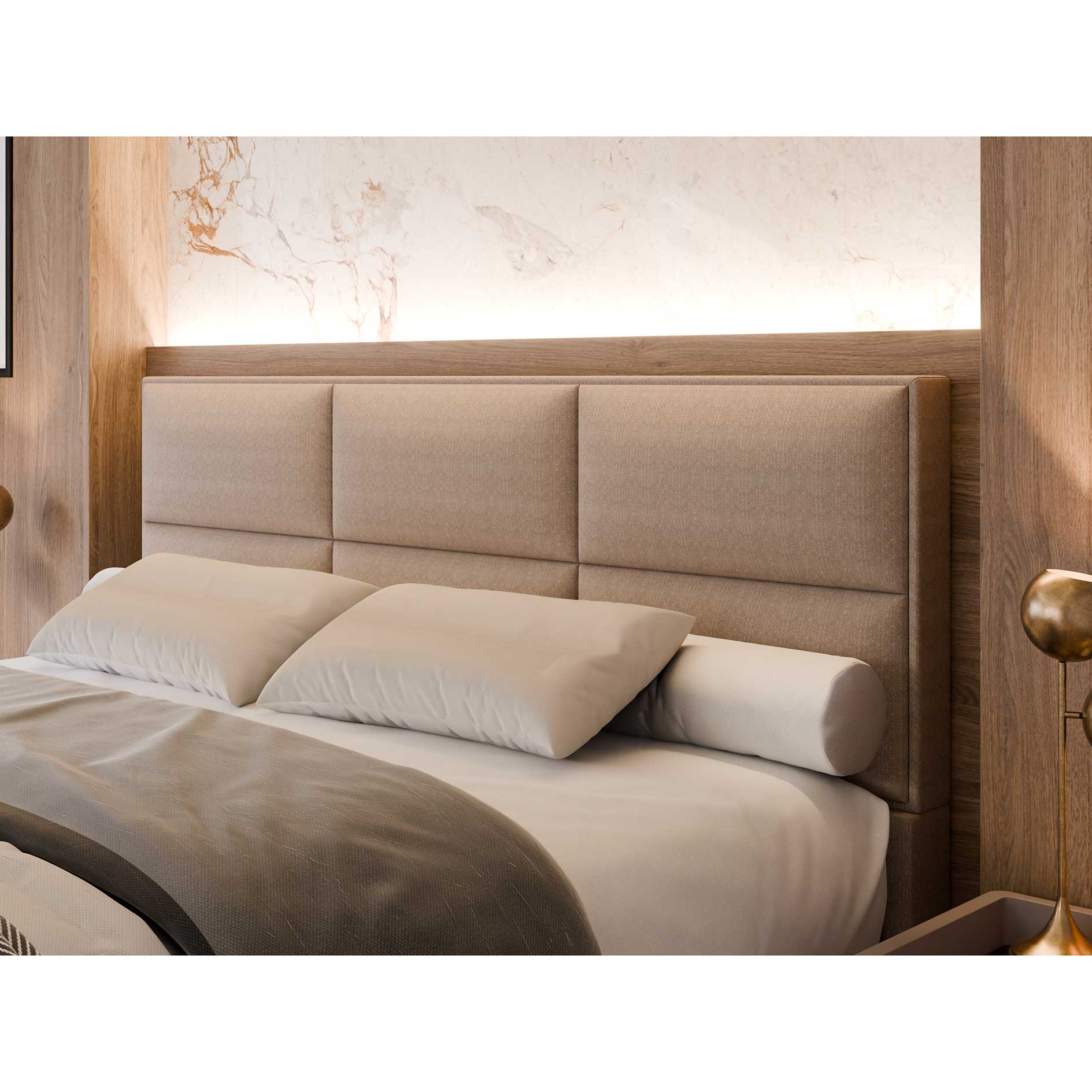 Boxspringbett - camel - Bettkasten - H3 - 180x200 cm