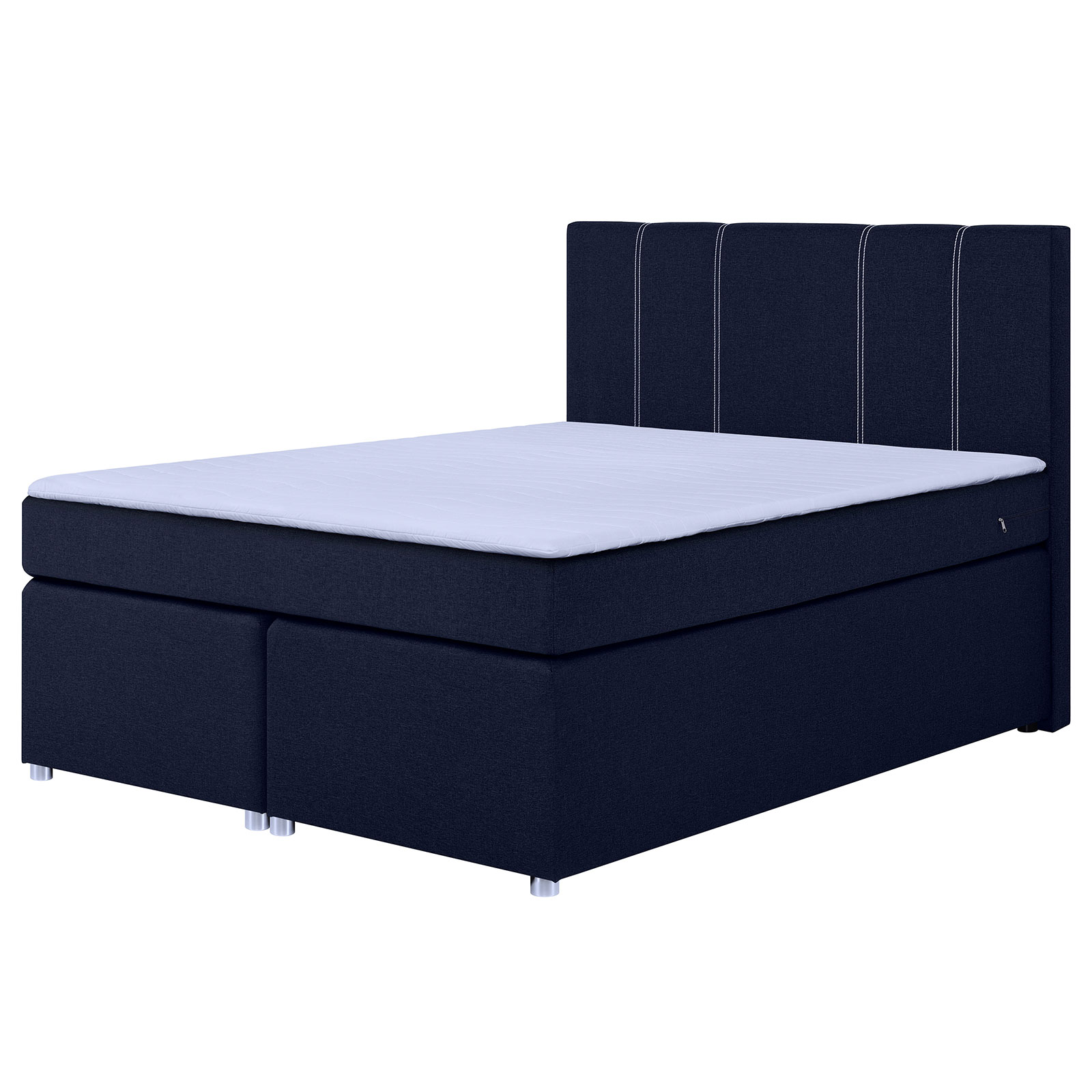 Boxspringbett - cobalt - H3 - Bonell-Federkern - 160x200 cm