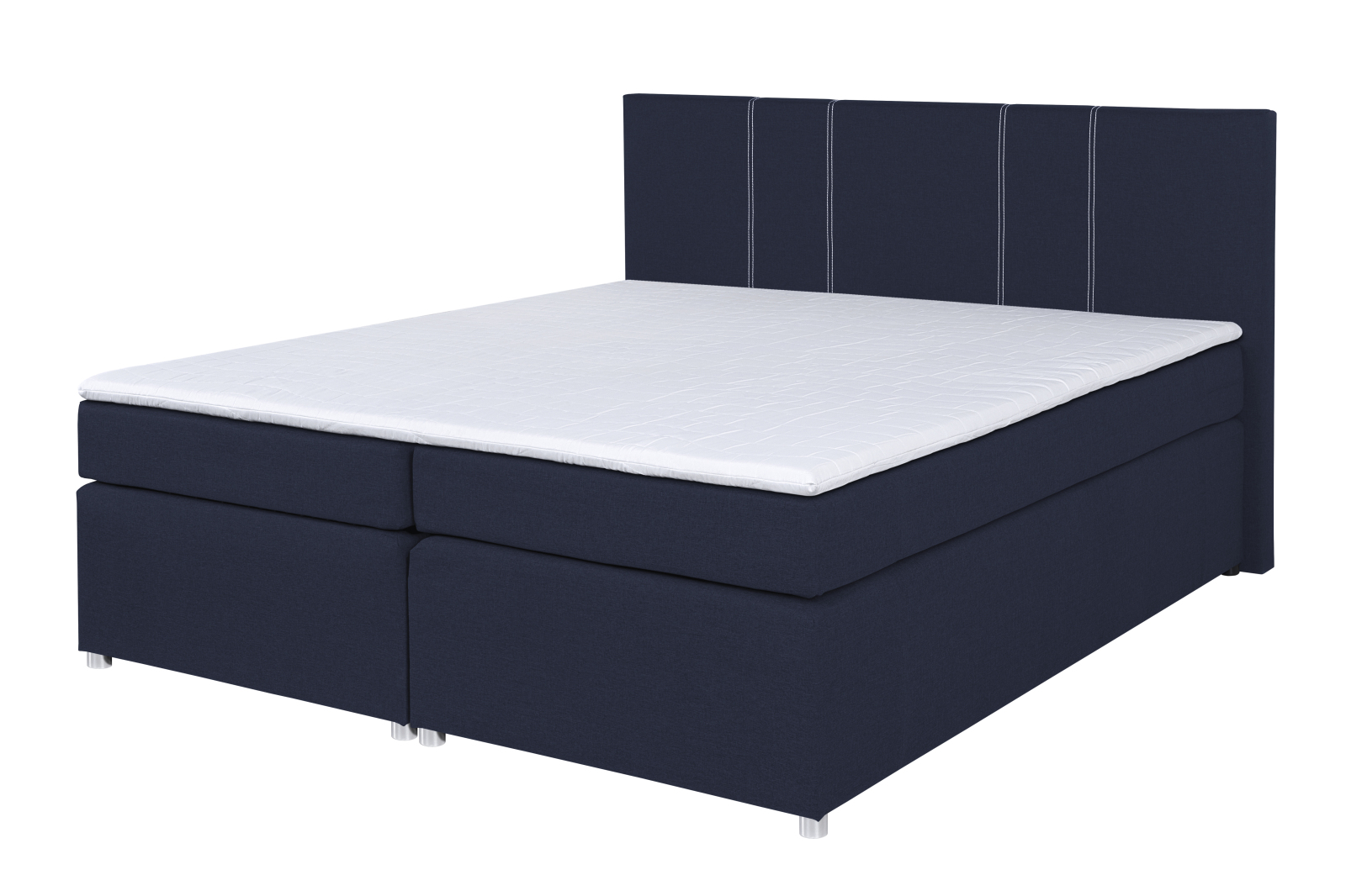 Boxspringbett - cobalt - H3 - Bonell-Federkern - 180x200 cm