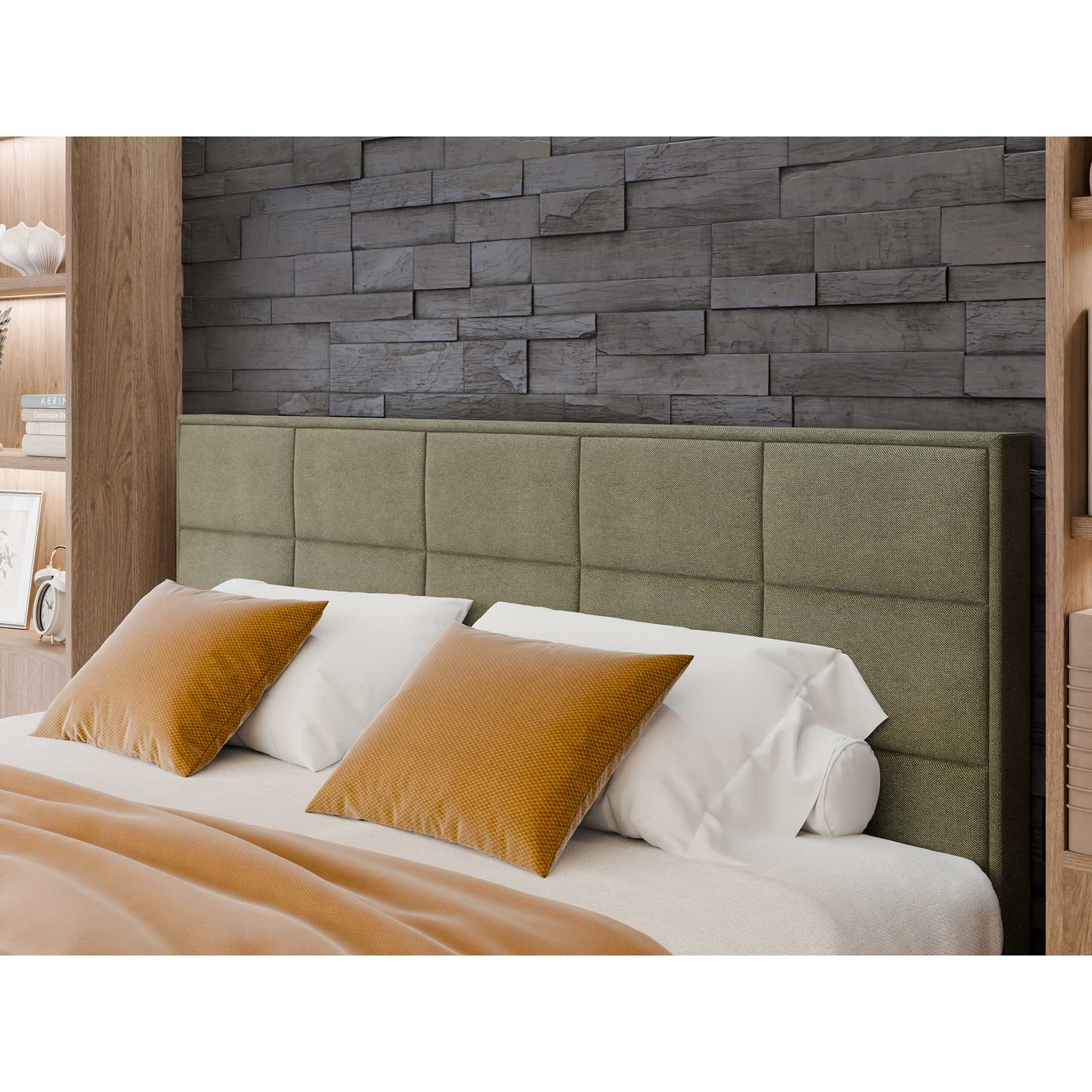 Boxspringbett - dunkelgrün - H3 - mit Bettkasten - 160x200 cm