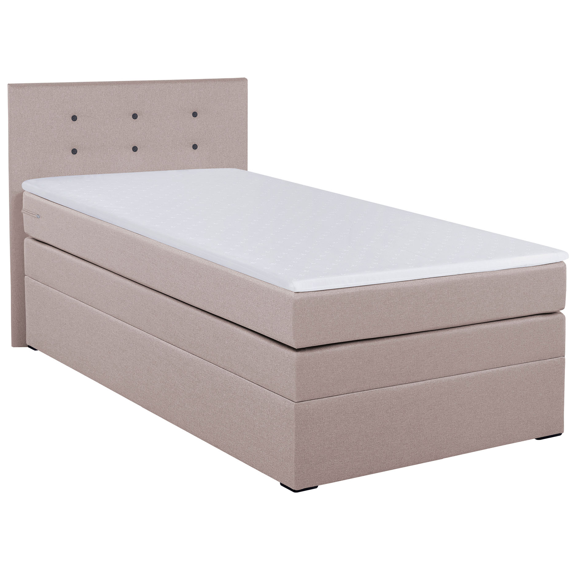 Boxspringbett - flamingo - H3 - mit Topper - 90x200 cm