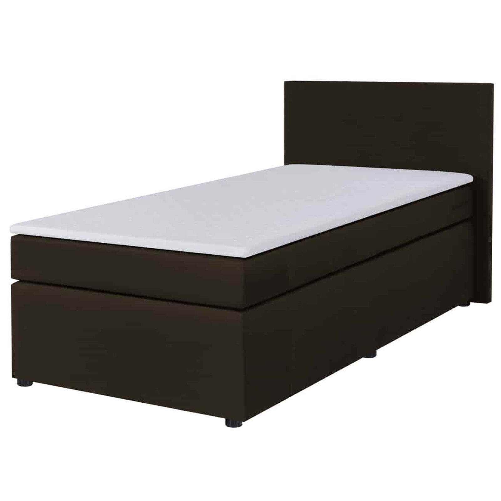Boxspringbett - marron - H3 - 90x200 cm