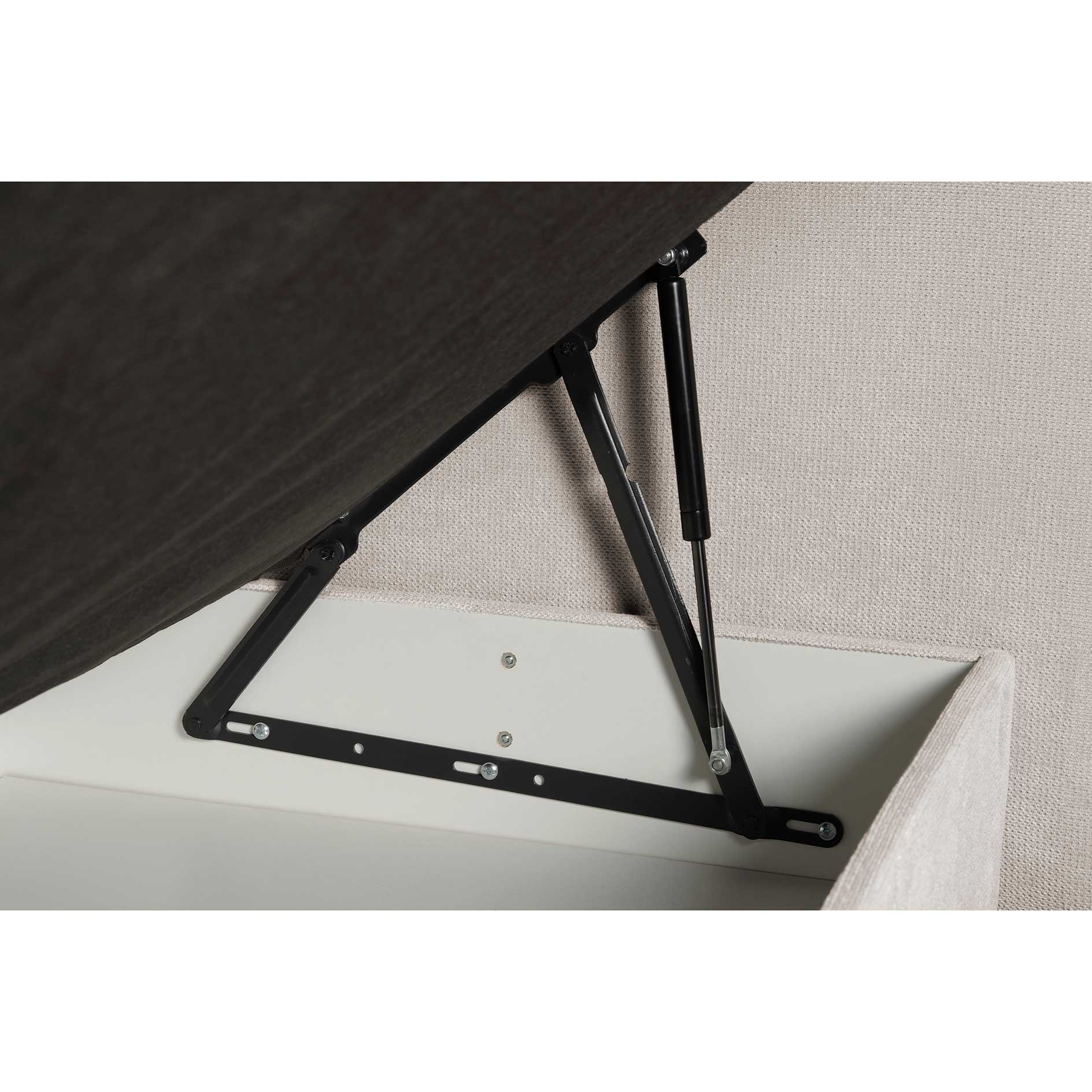 Boxspringbett - natur - H2/H3 - mit Bettkasten - 160x200 cm