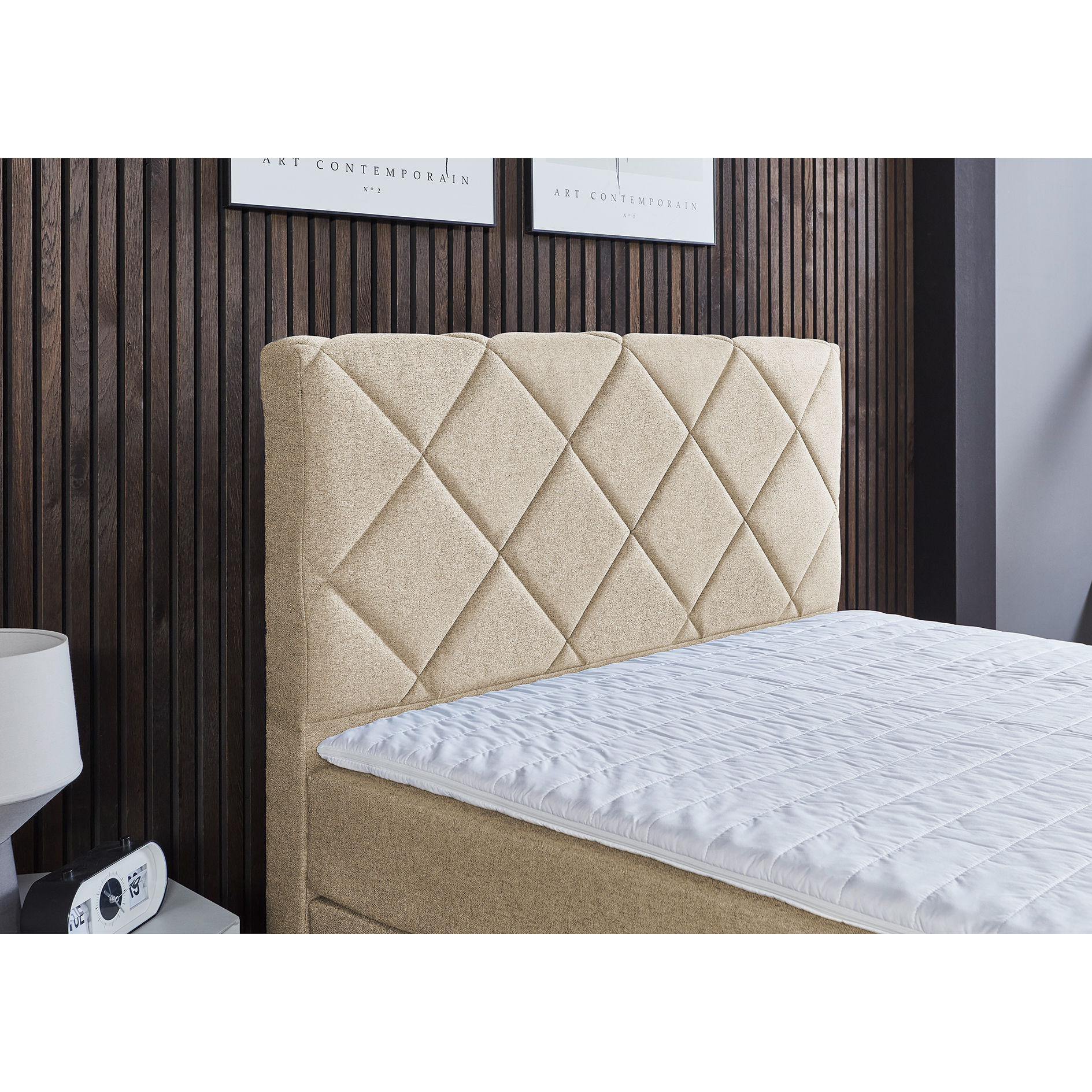 Boxspringbett - natur - Universalhärtegrad - 120x200 cm