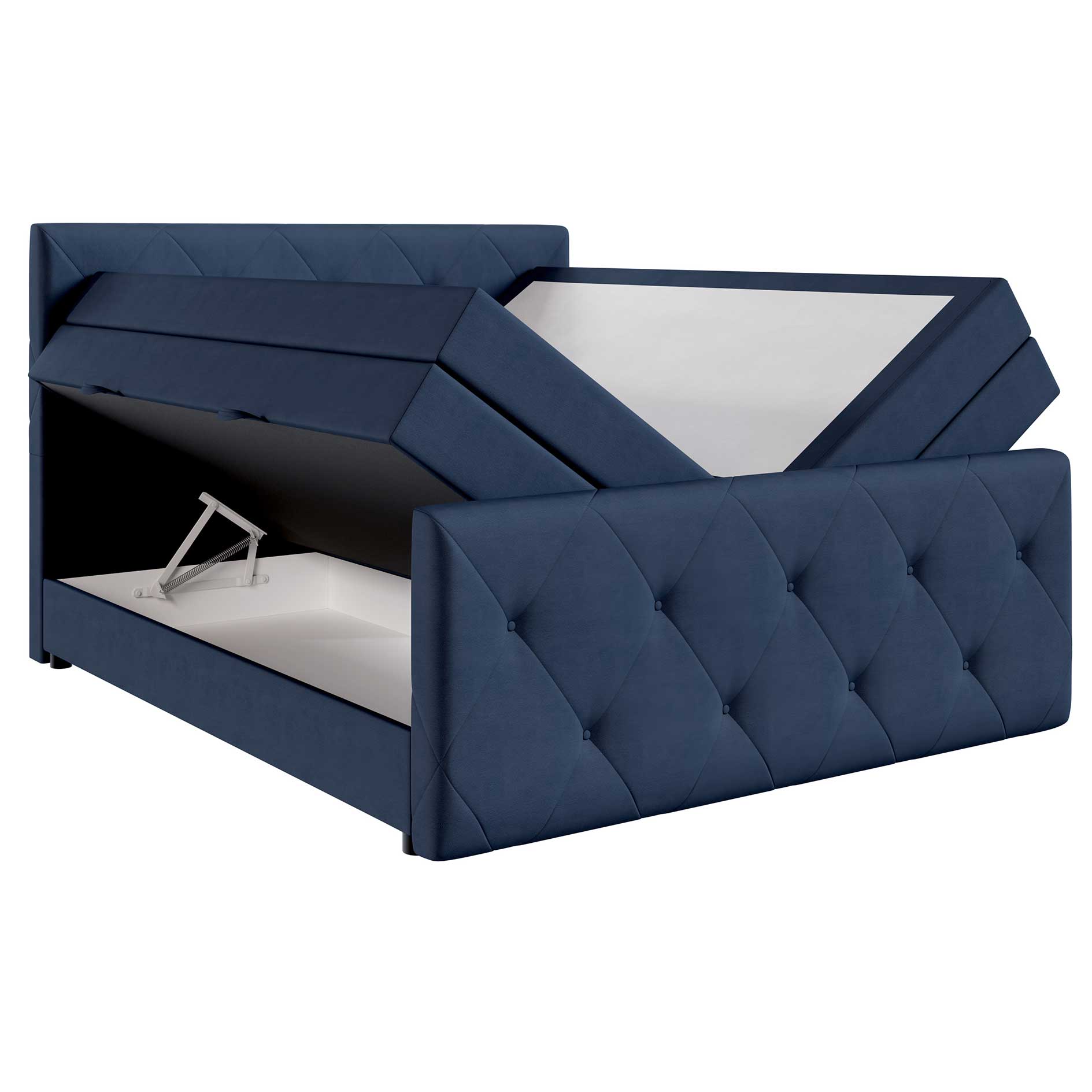 Boxspringbett - navi - H3 - mit Bettkasten - 180x200 cm