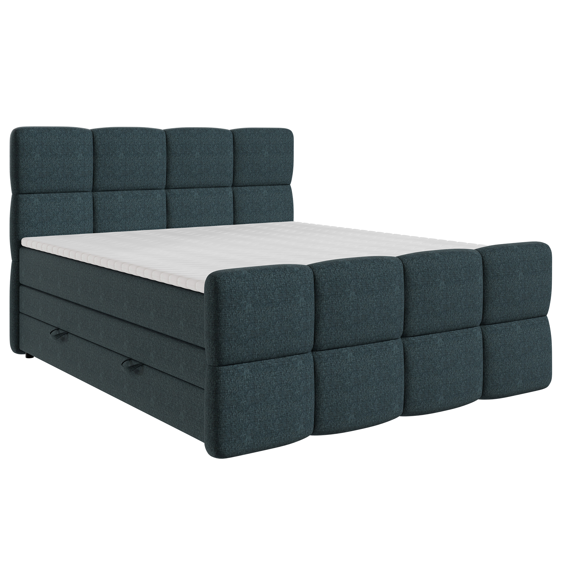 Boxspringbett - ocean - H2/H3 - mit Bettkasten - 160x200 cm