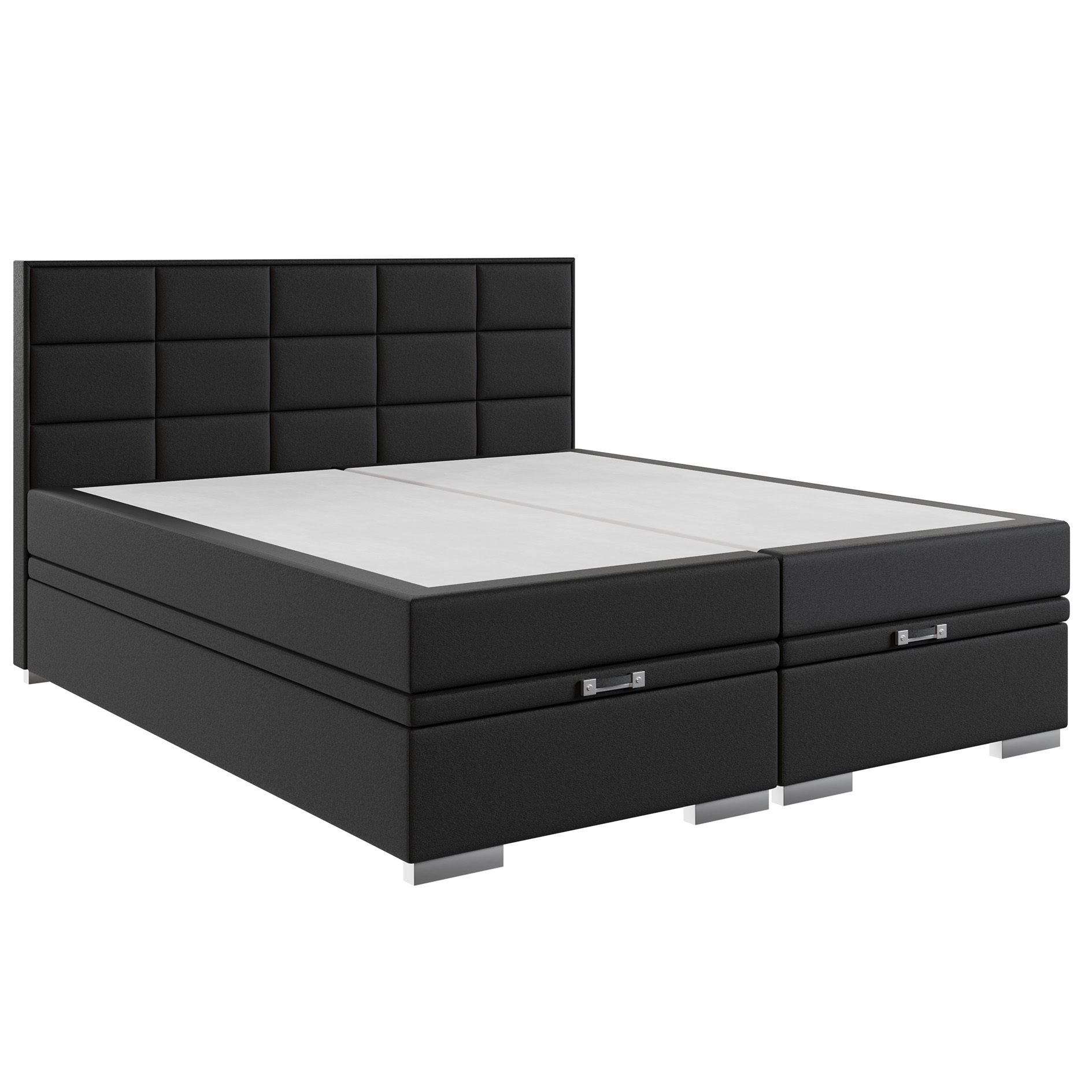 Boxspringbett - schwarz - H3 - 180x200 cm
