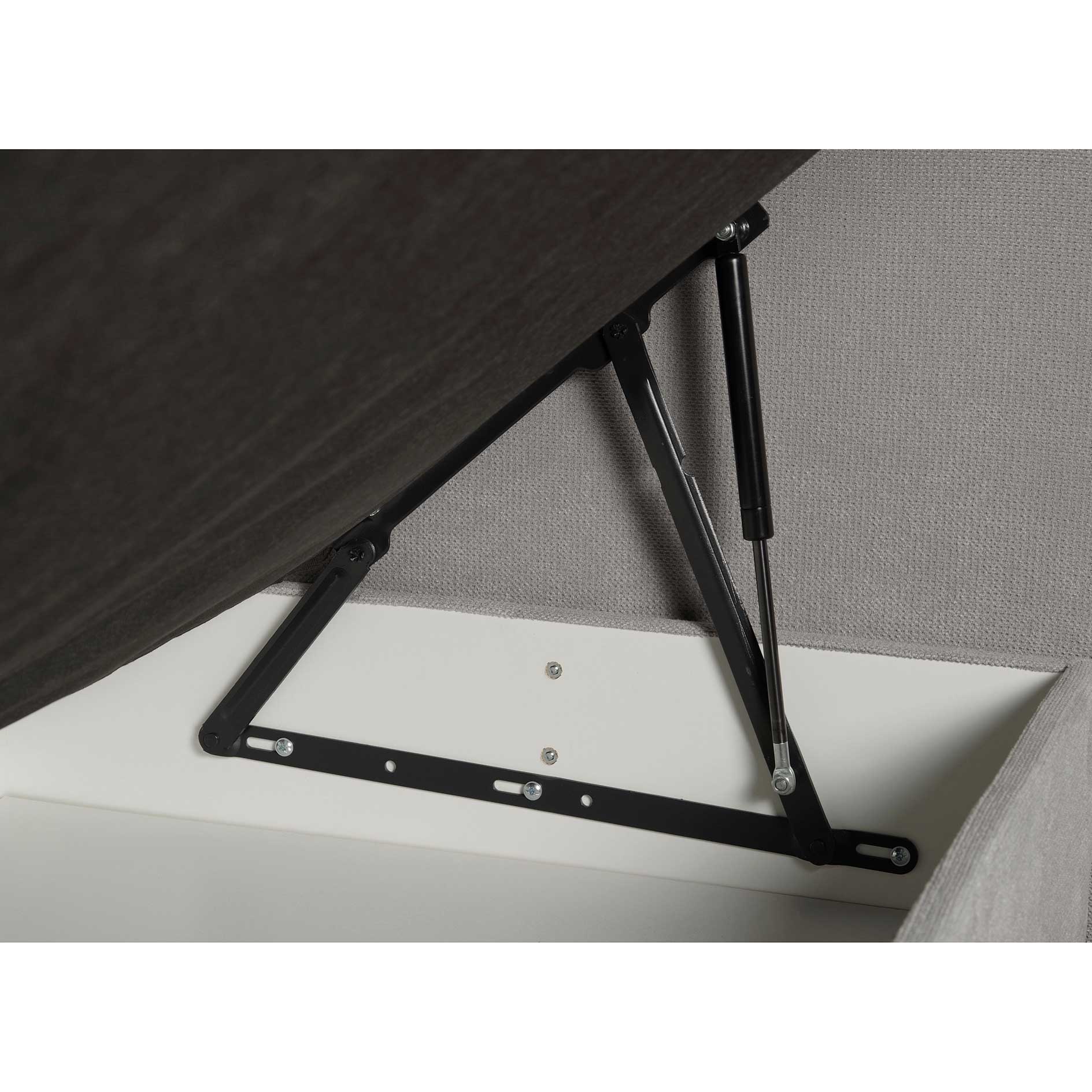 Boxspringbett - silber - H2/H3 - mit Bettkasten - 160x200 cm